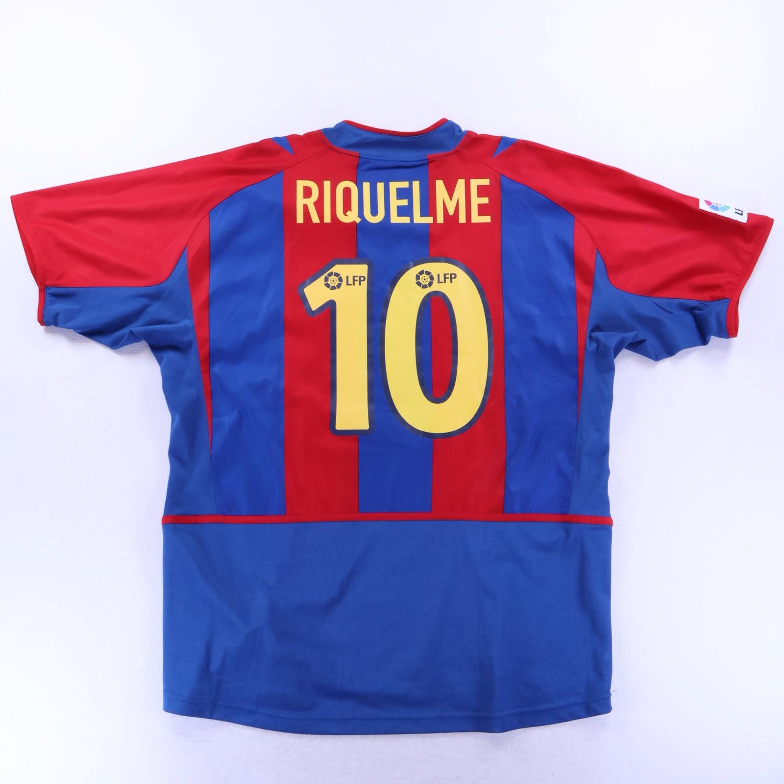 Barcelona Riquelme #10 2002/03 Home Shirt - XL