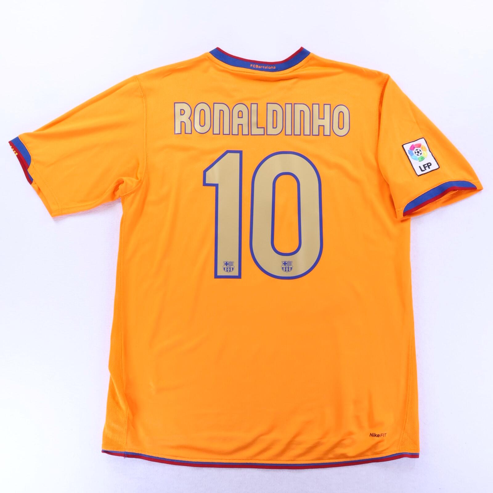 Barcelona Ronaldinho #10 2006/08 Away Shirt - L