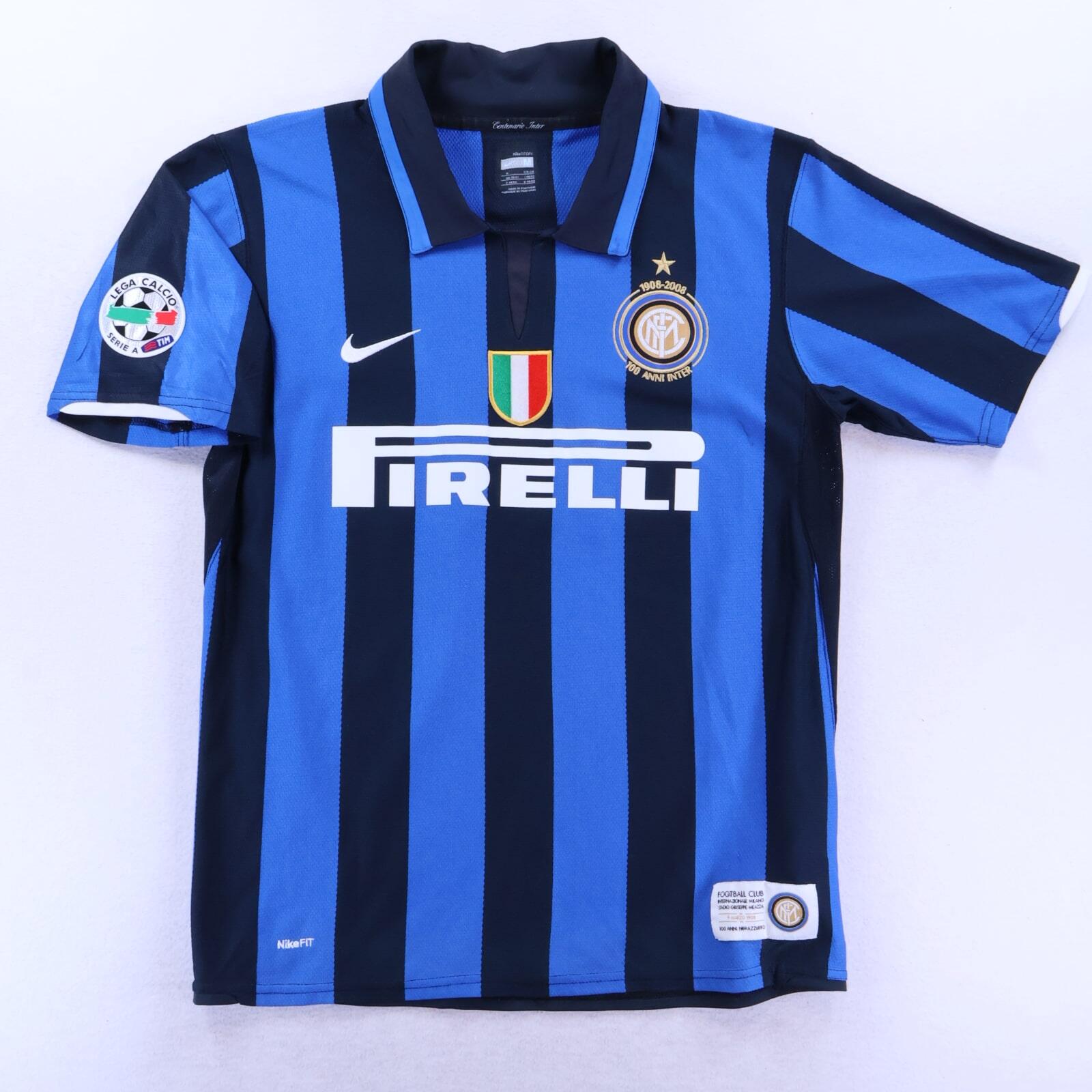 Inter Milan Ibrahimović #8 2007/08 Home Shirt - M