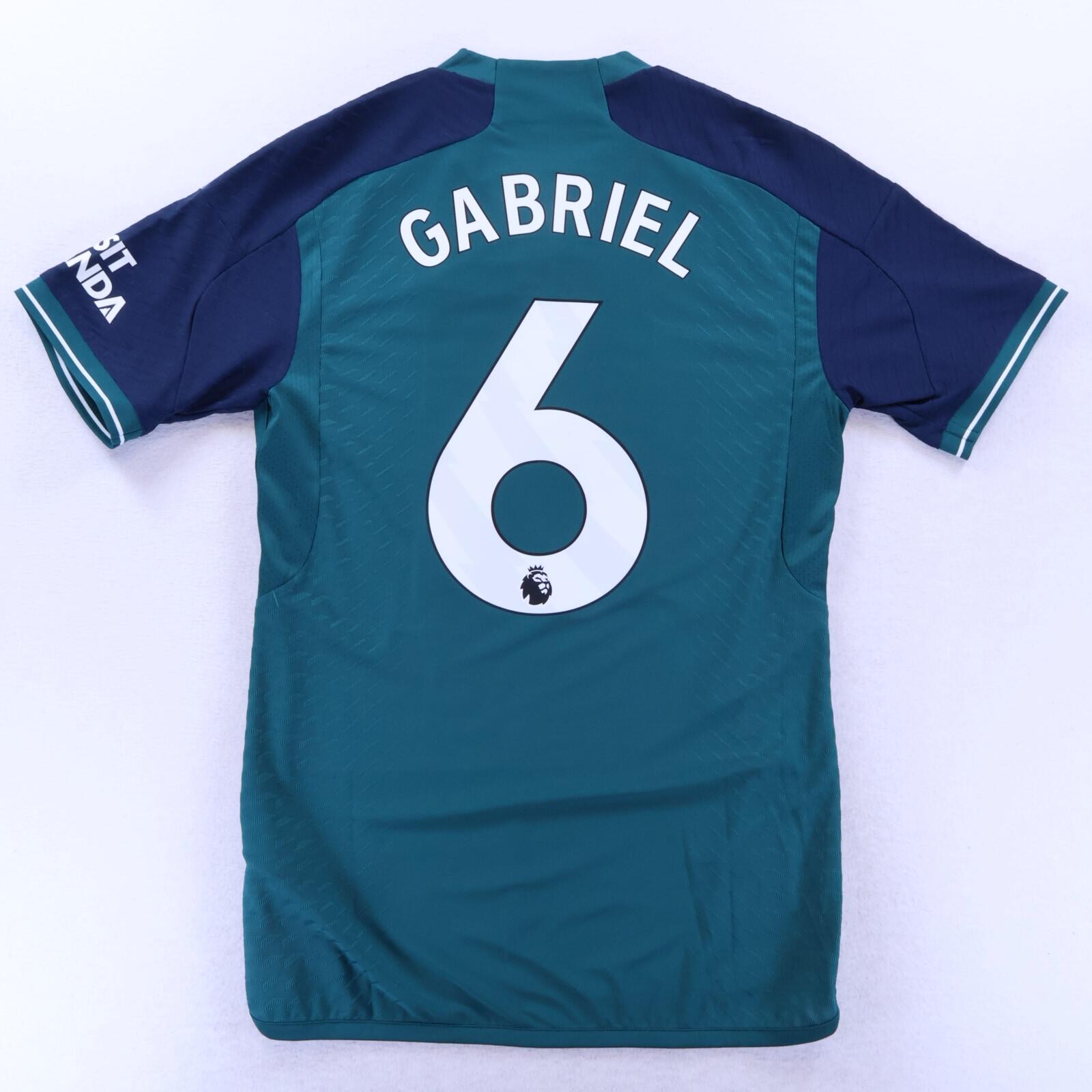 *NWT* Arsenal Gabriel #6 2023/24 Third Shirt - Player Issue - S