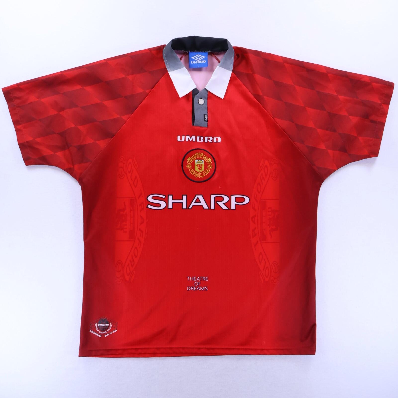 Manchester United Cantona #7 1996/98 Home Shirt - XL