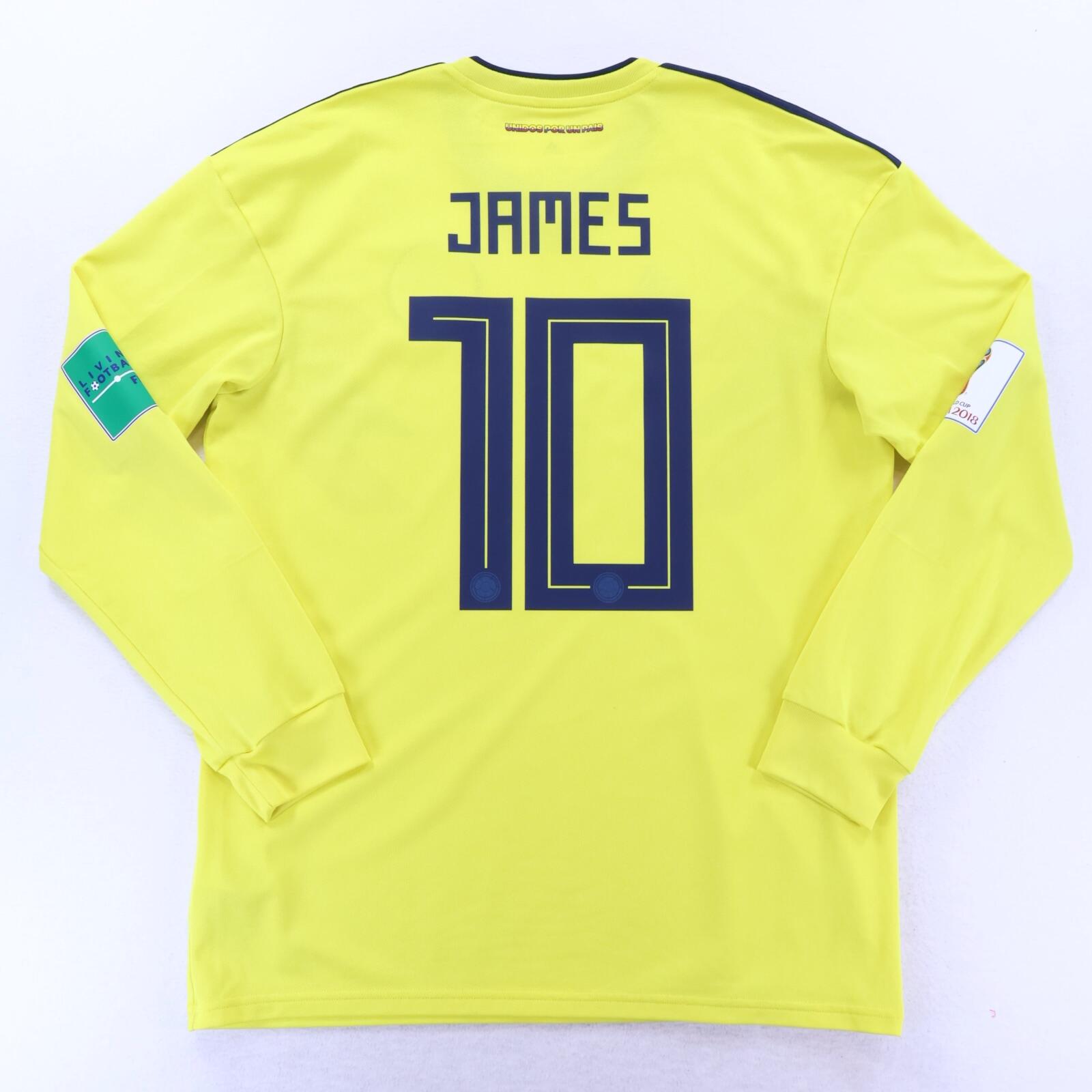 Colombia James #10 2018/19 Home Shirt - Long Sleeve - L