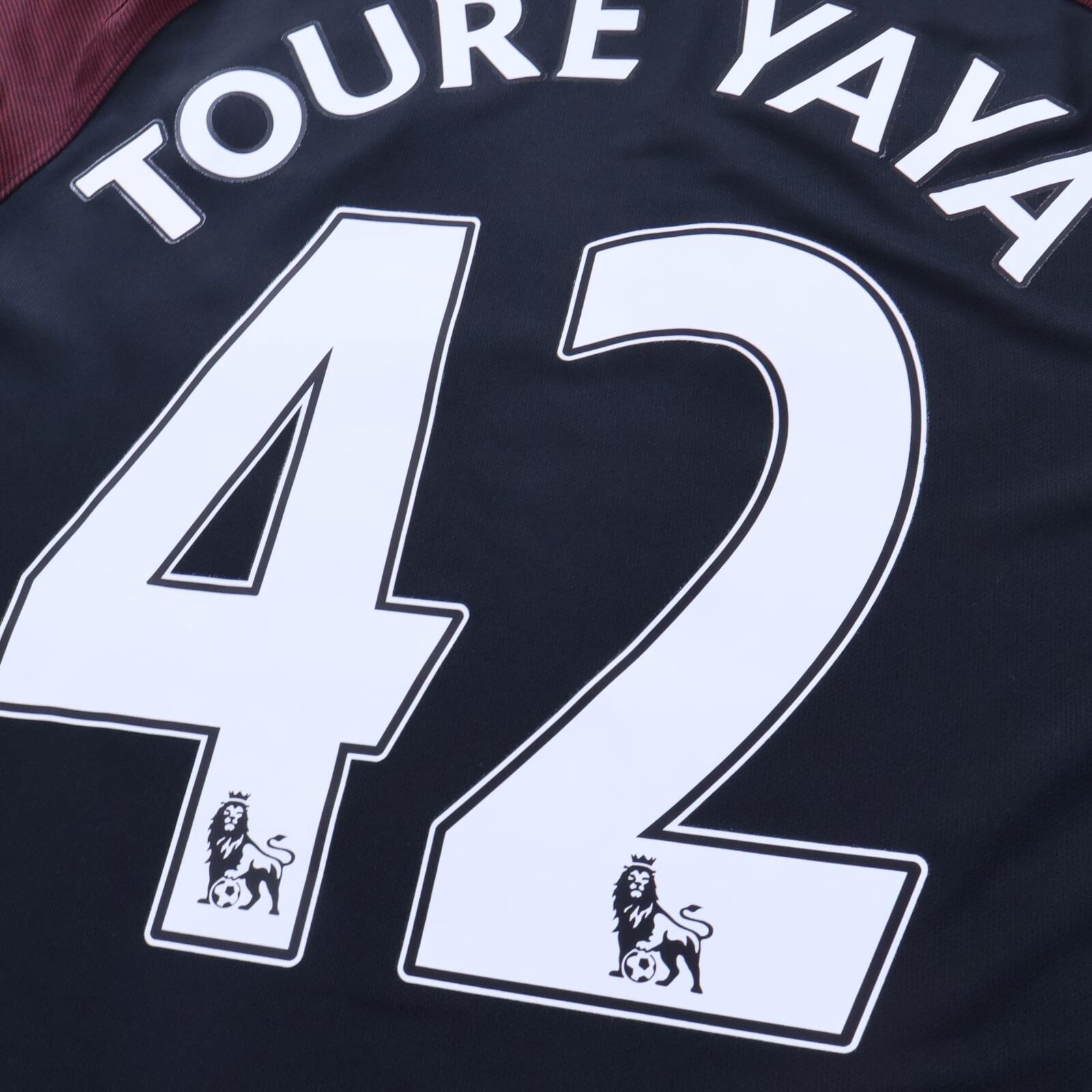 *MINT* Manchester City Toure Yaya #42 2016/17 Away Shirt - M