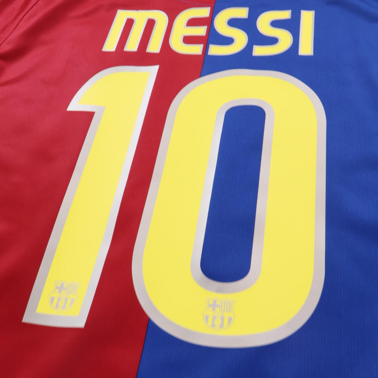 *MINT* Barcelona Messi #10 2008/09 Home Shirt - Long Sleeve - M