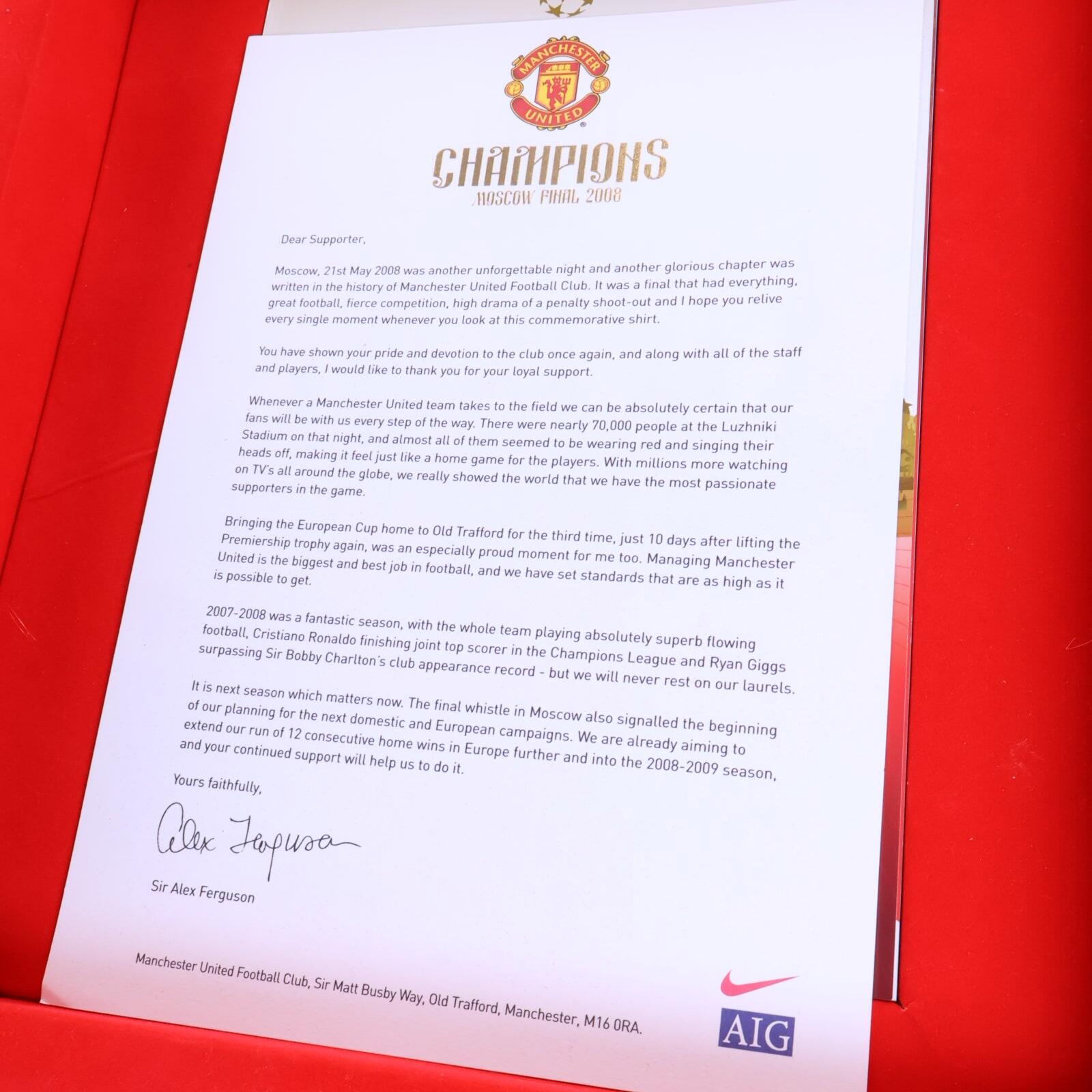 *BNIB* Manchester United 2008/09 Limited Edition Champions Of Europe Box - M