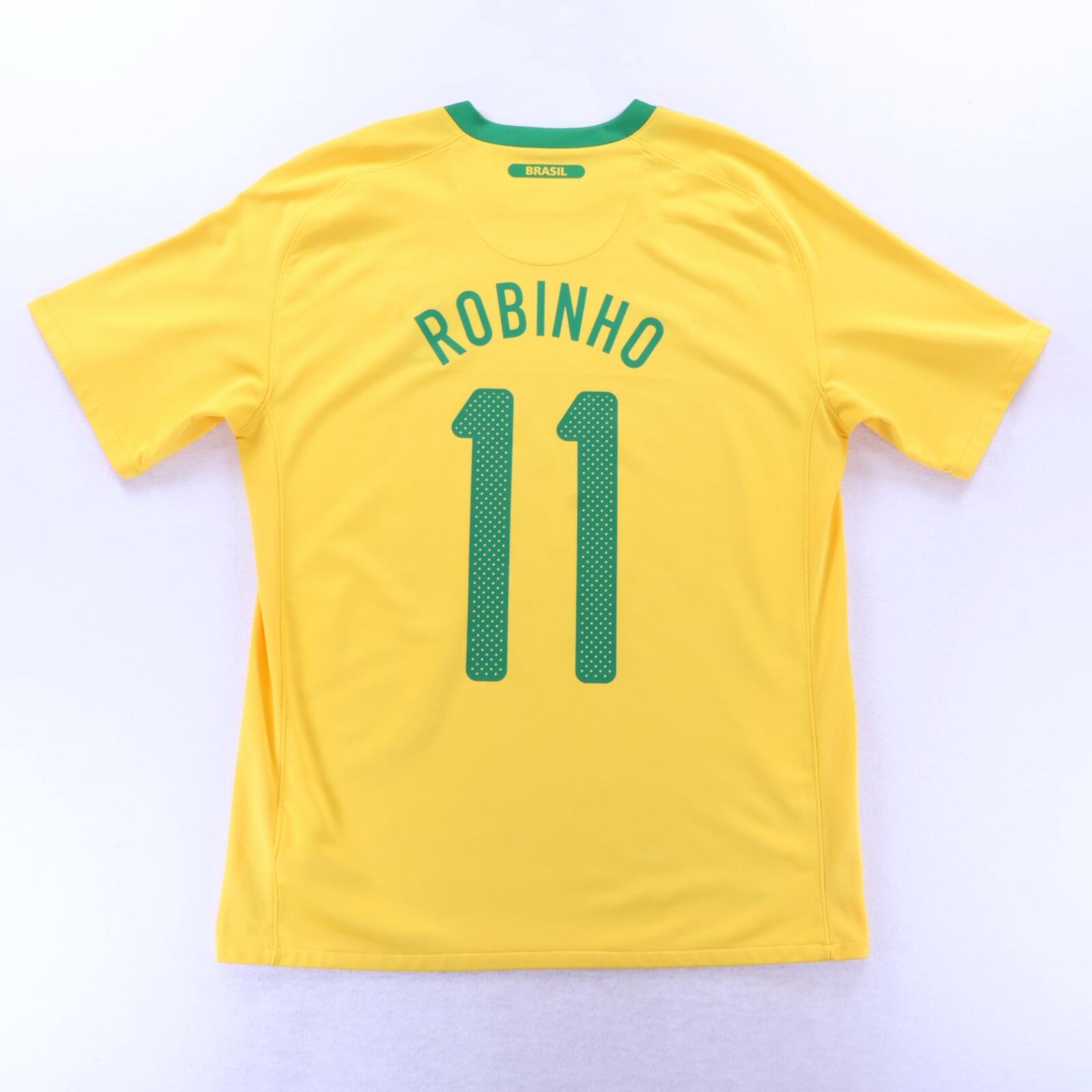Brazil Robinho #11 2010/11 Home Shirt - L