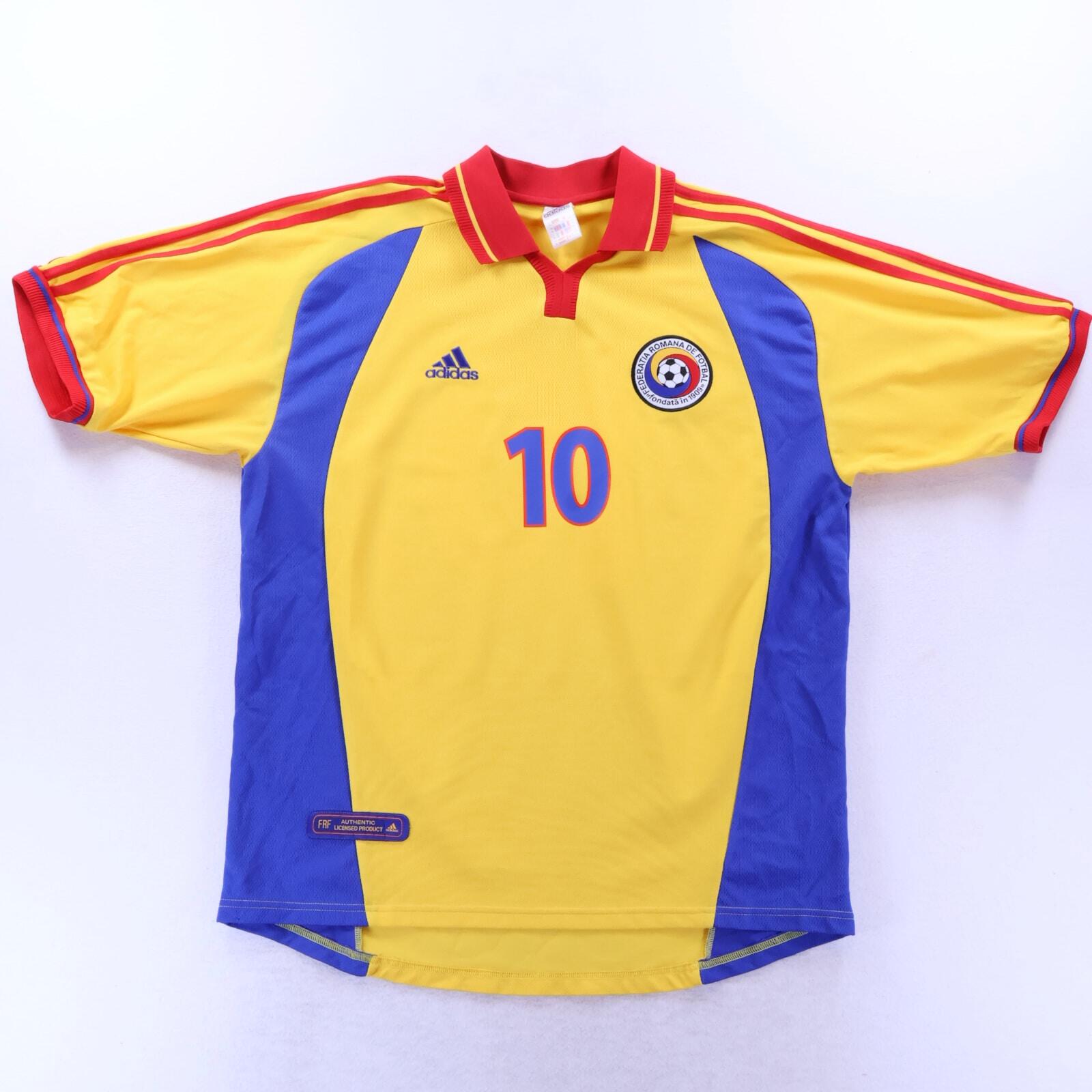 *MINT* Romania Hagi #10 2000/02 Home Shirt - XL