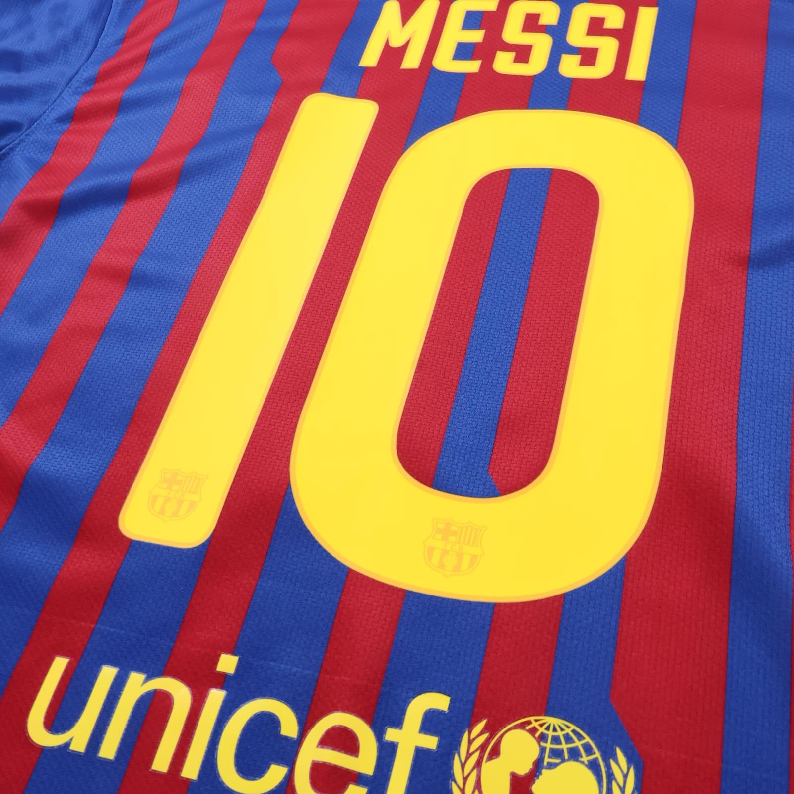 *MINT* Barcelona Messi #10 2011/12 Home Shirt - XL