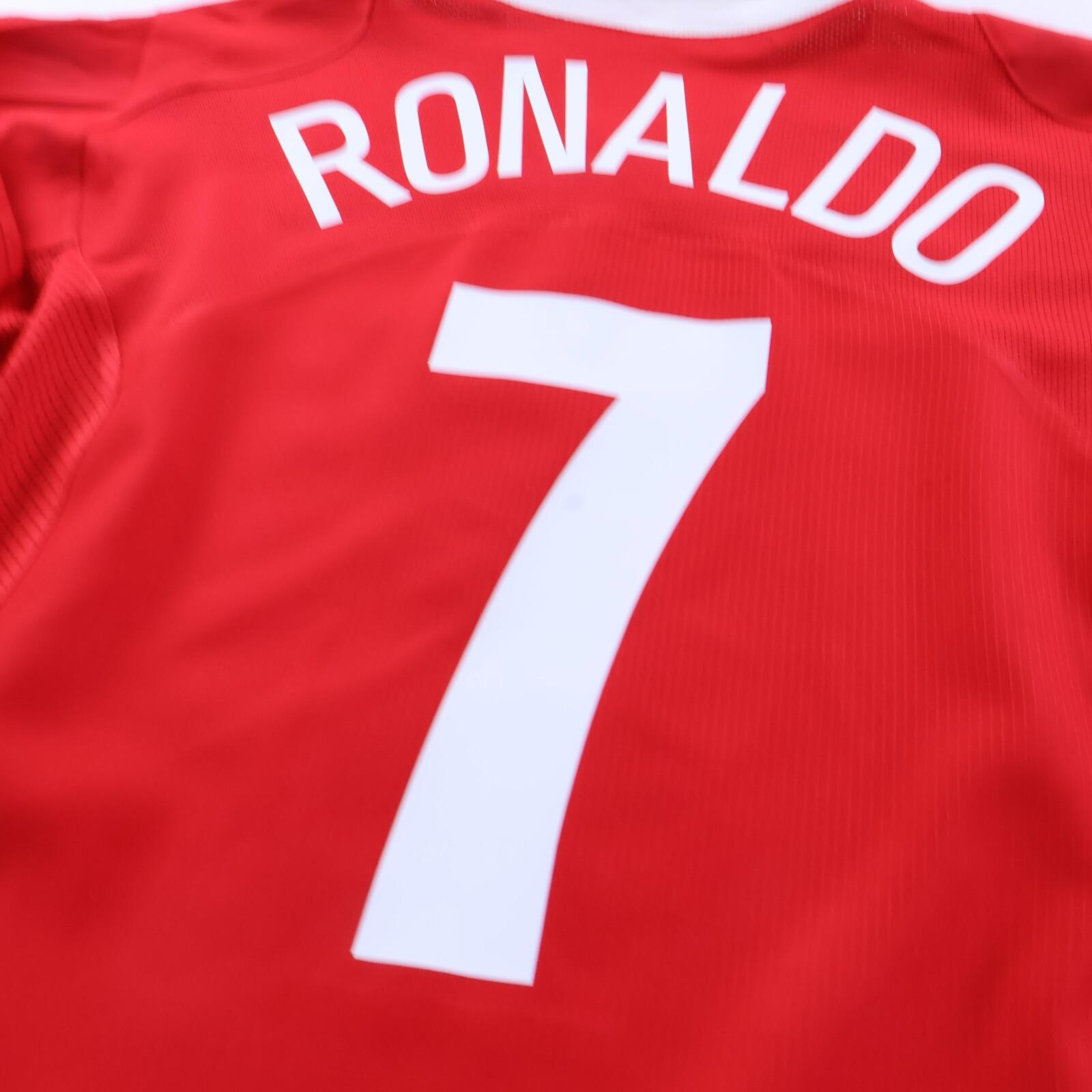 Manchester United Ronaldo #7 2004/06 Home Shirt - Long Sleeve - L