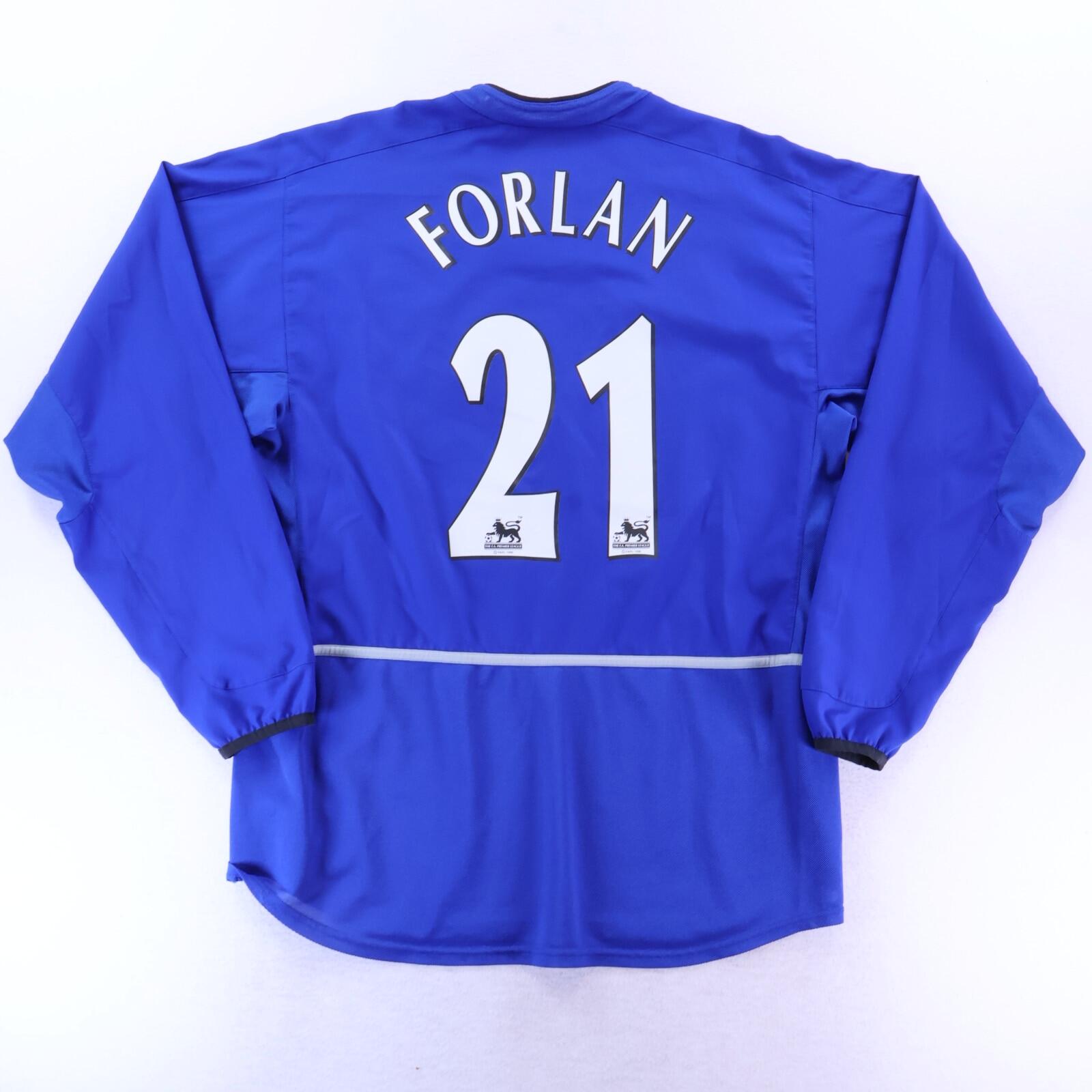 Manchester United Forlan #21 2002/03 Third Shirt - Long Sleeve - L
