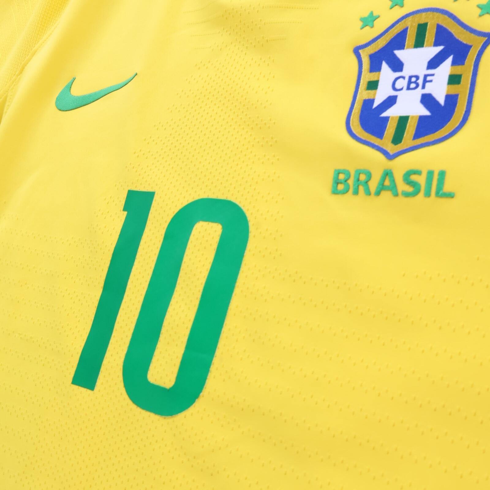 *MINT* Brazil Neymar Jr #10 2018/19 Home Shirt - Player Issue - M