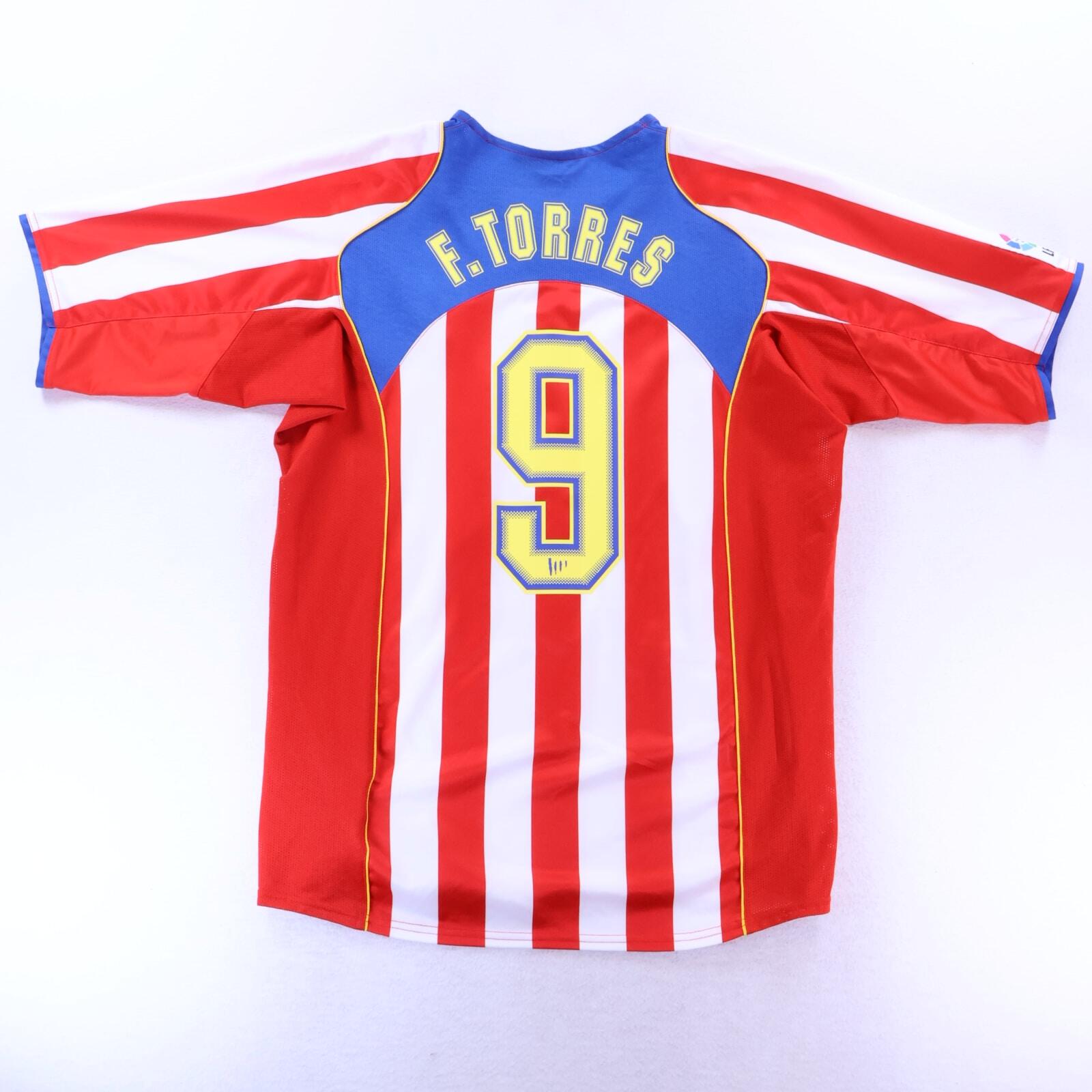 *MINT* Atlético De Madrid F. Torres #9 2004/05 Home Shirt - L