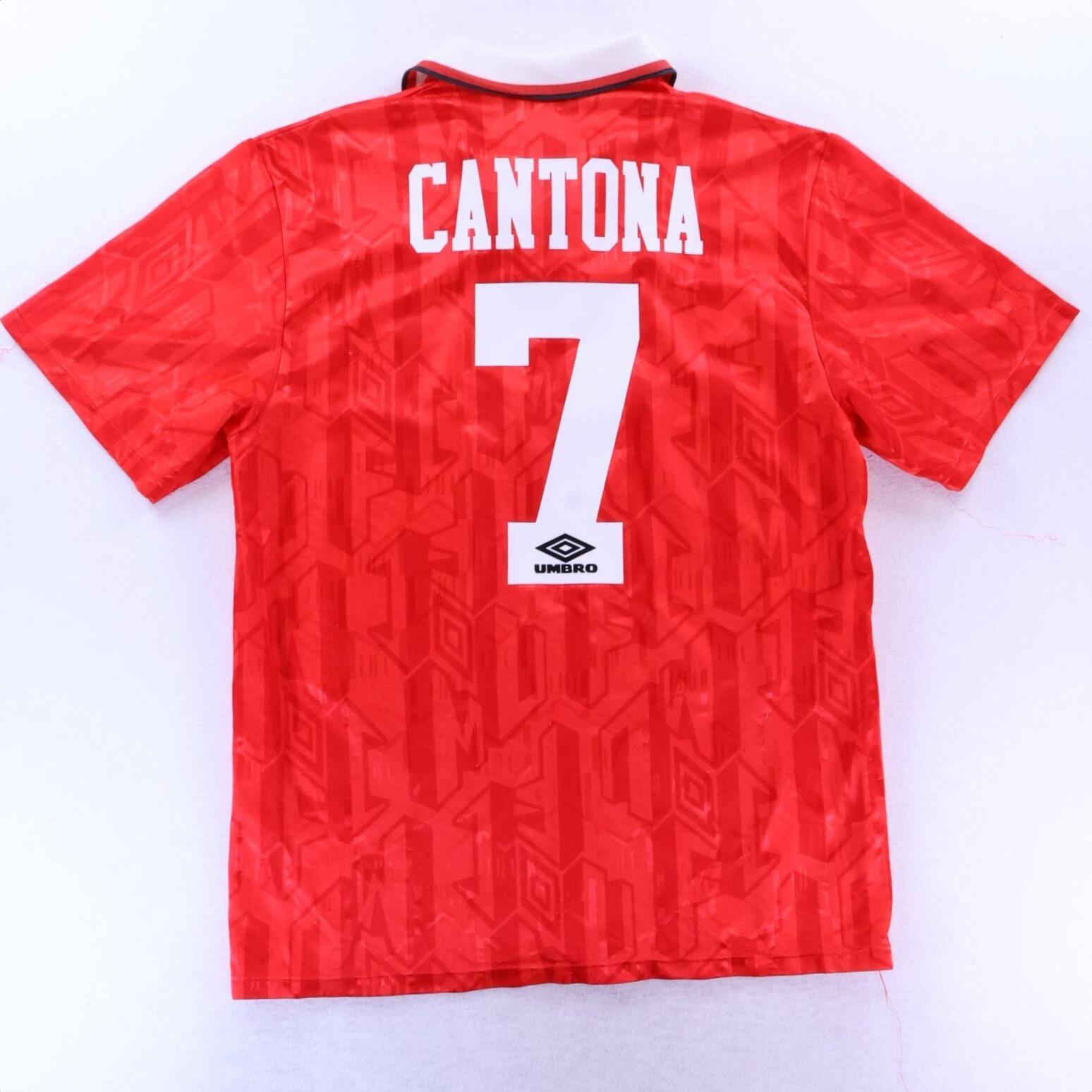 Manchester United Cantona #7 1992/94 Home Shirt - L