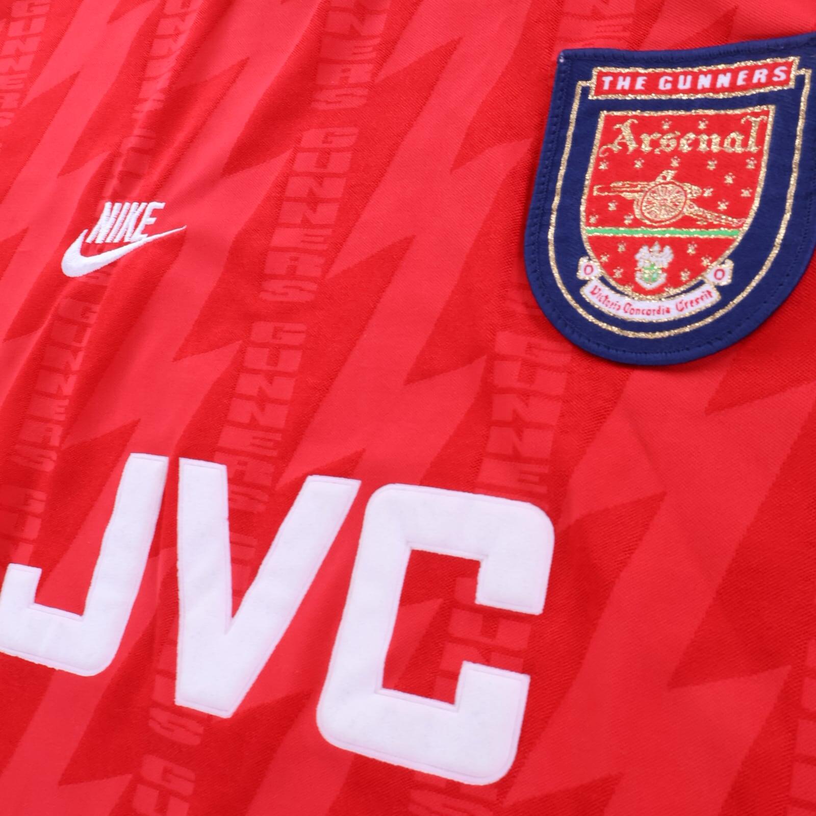 Arsenal Bergkamp #10 1994/96 Home Shirt - Long Sleeve - L