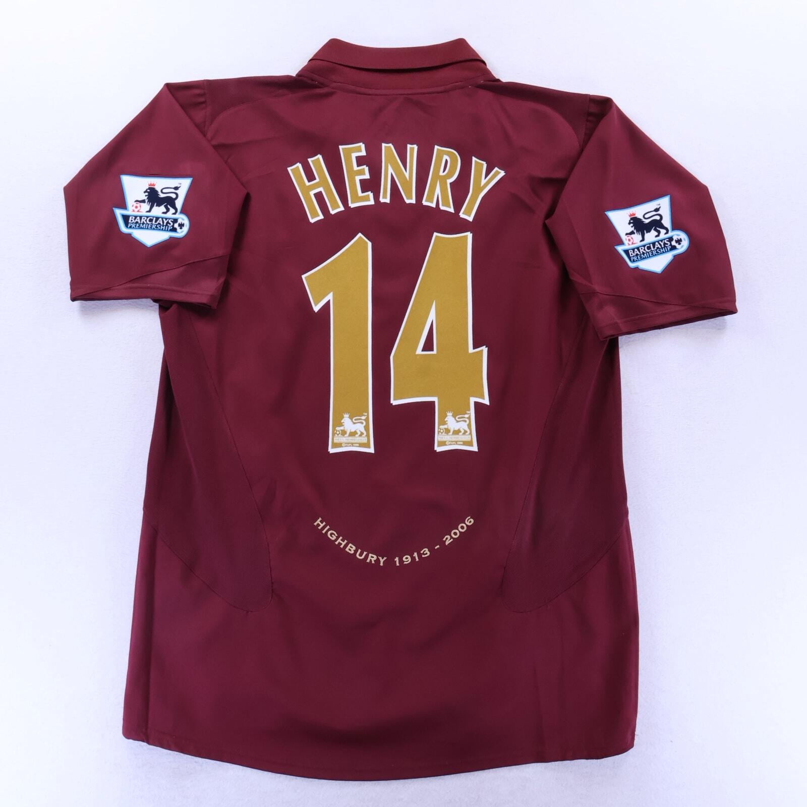 *MINT* Arsenal Henry #14 2005/06 Home Shirt - L