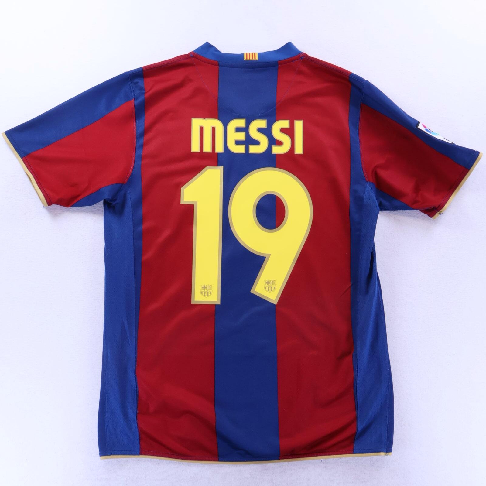 Barcelona Messi #19 2007/08 Home Shirt - M