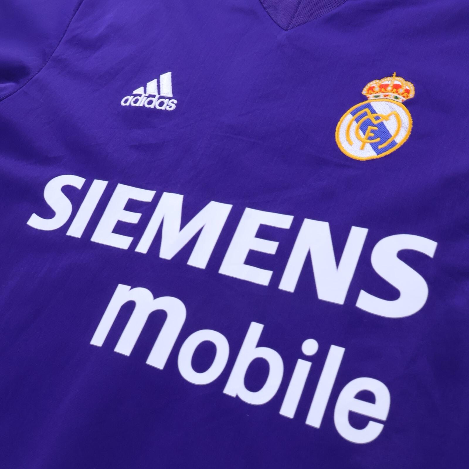 Real Madrid Zidane #5 2002/03 Away Shirt - Reversible - S