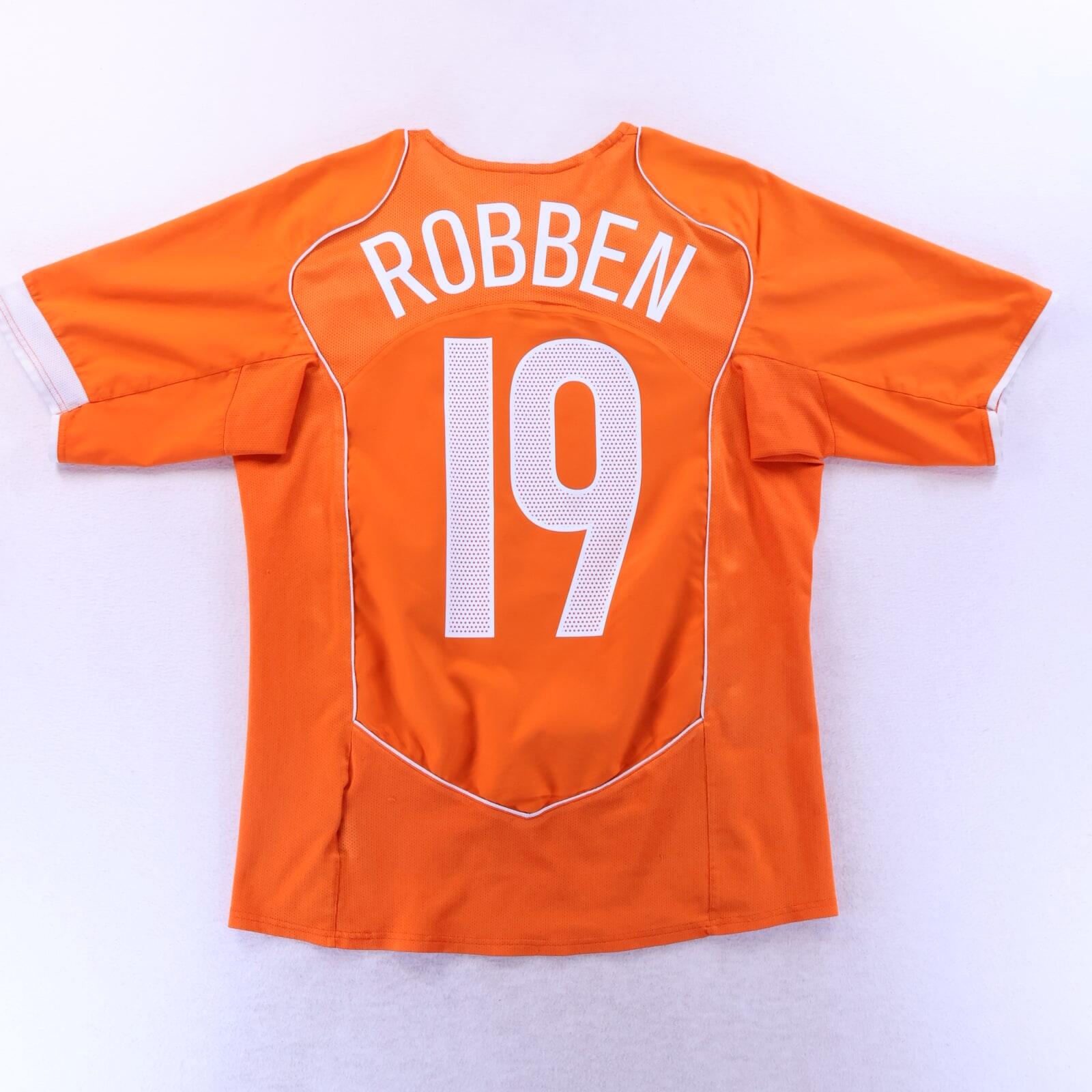 Netherlands Robben #19 2004/06 Home Shirt - M