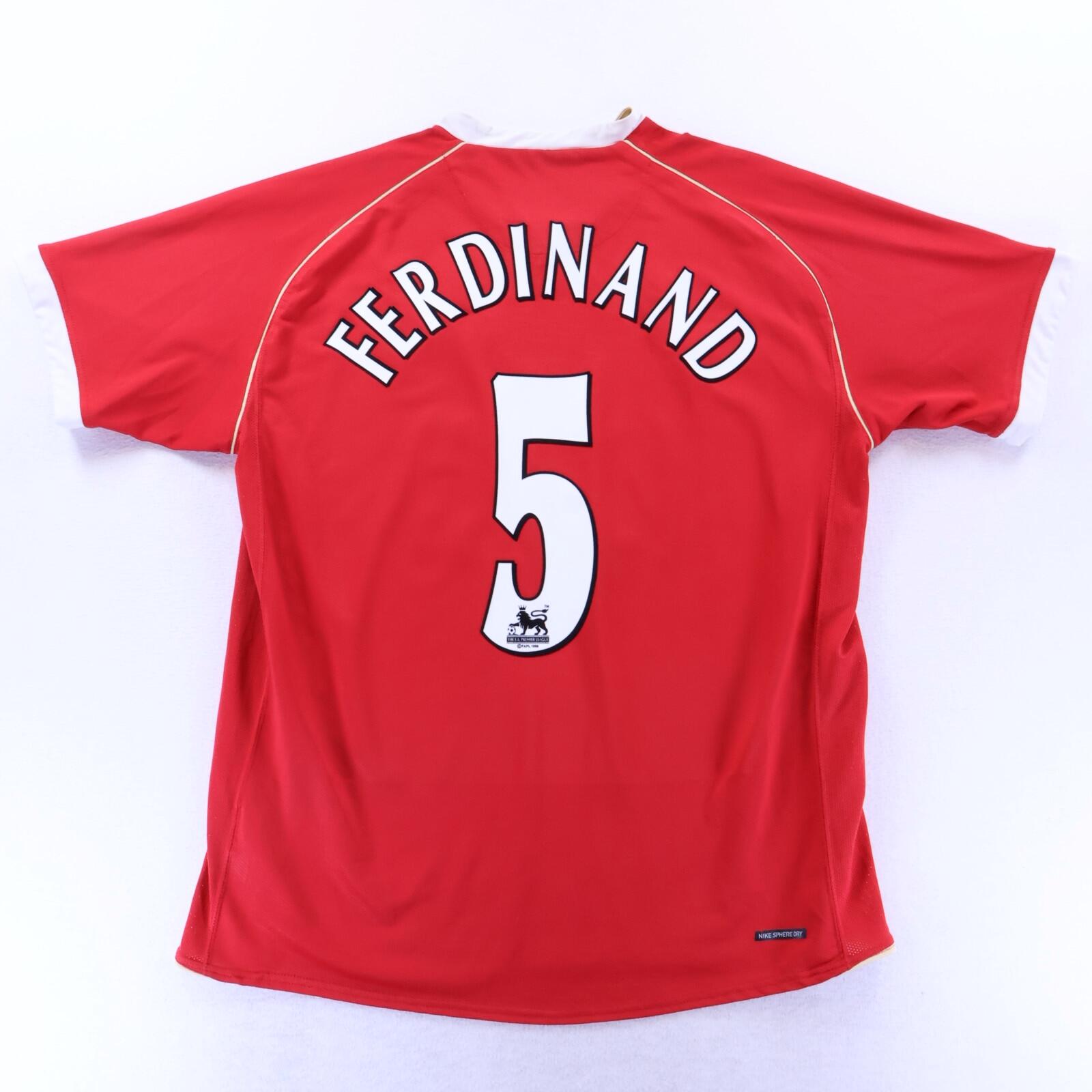 Manchester United Ferdinand #5 2006/07 Home Shirt - XL