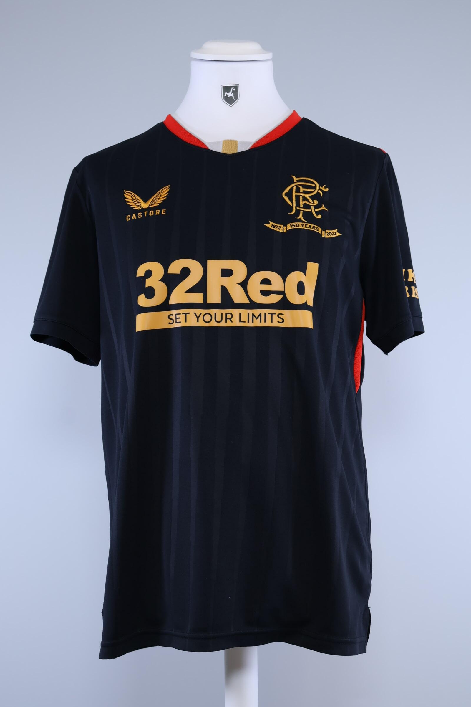 Rangers FC 2021/22 Helander #5 Away Shirt - 150 Years Anniversary - L Authenic Original Football Shirt
