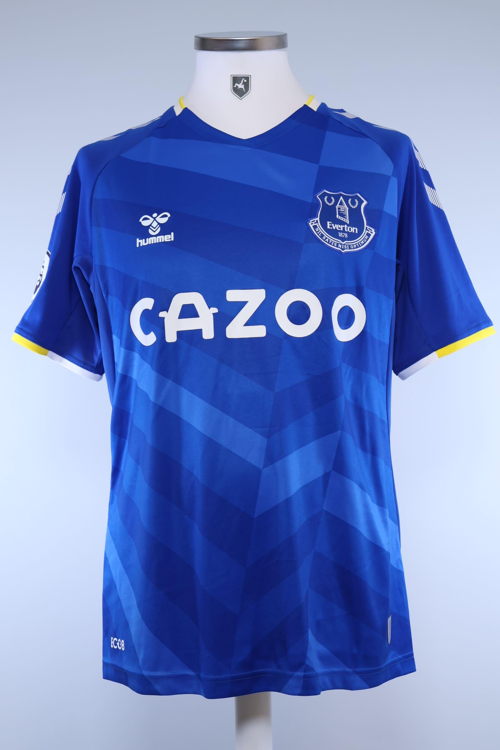 Everton 2021/22 Y.Mina #13 Home Shirt - L Authenic Original Football Shirt