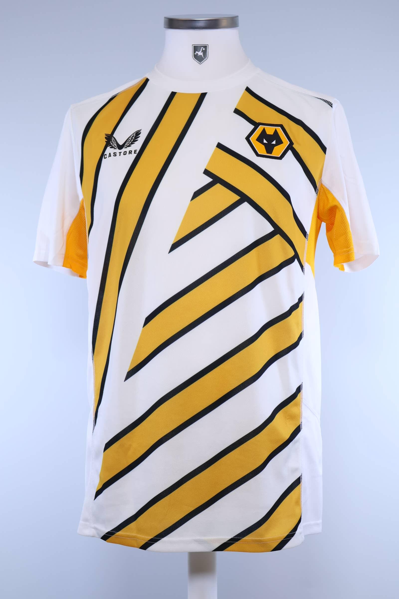 Wolverhampton Wanderes F.C 2021/22 Prematch Shirt - MAuthentic Original Football Shirt