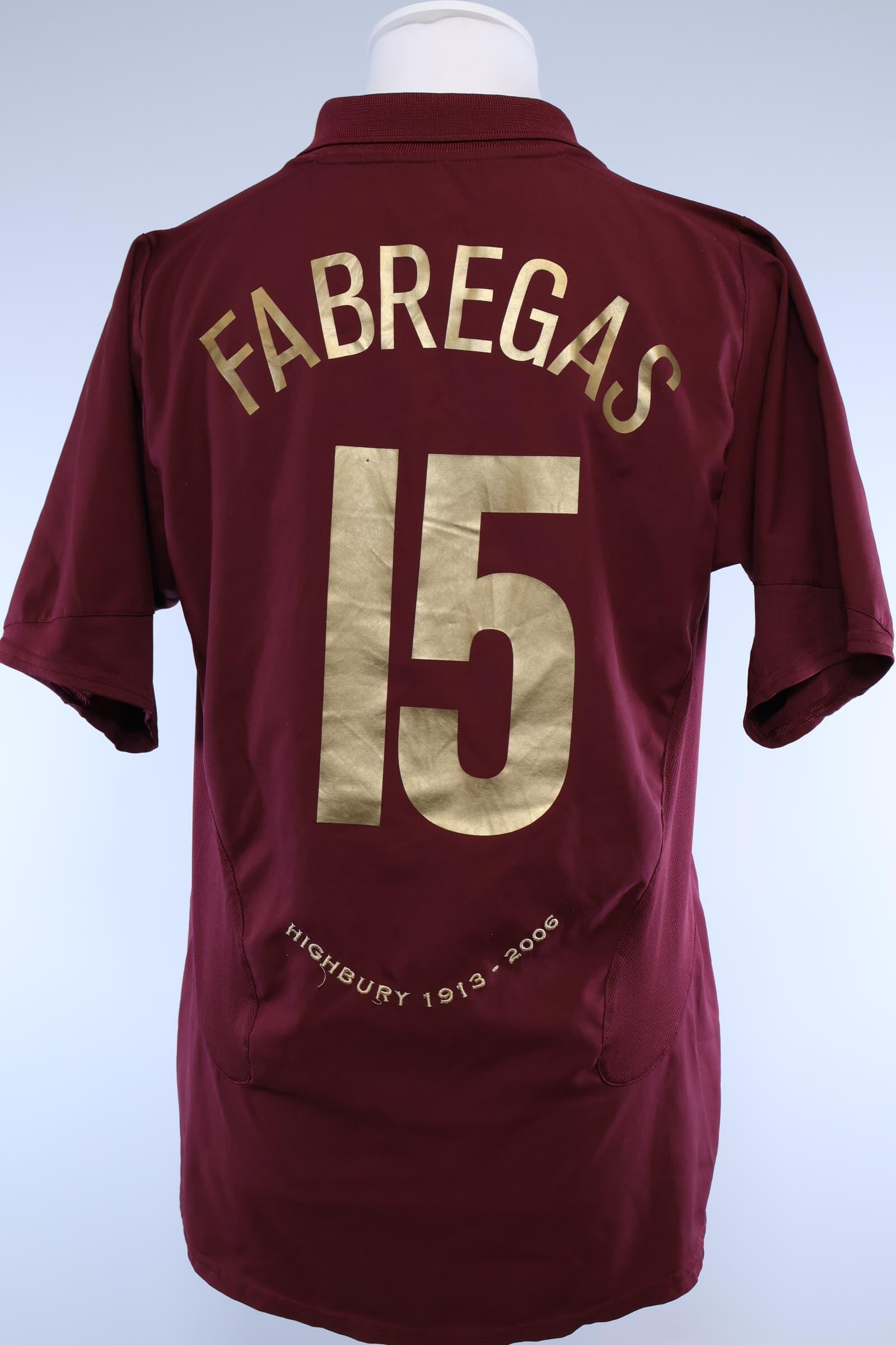 Arsenal 2005/06 Fàbregas #15 Home Shirt - MAuthentic Original Football Shirt