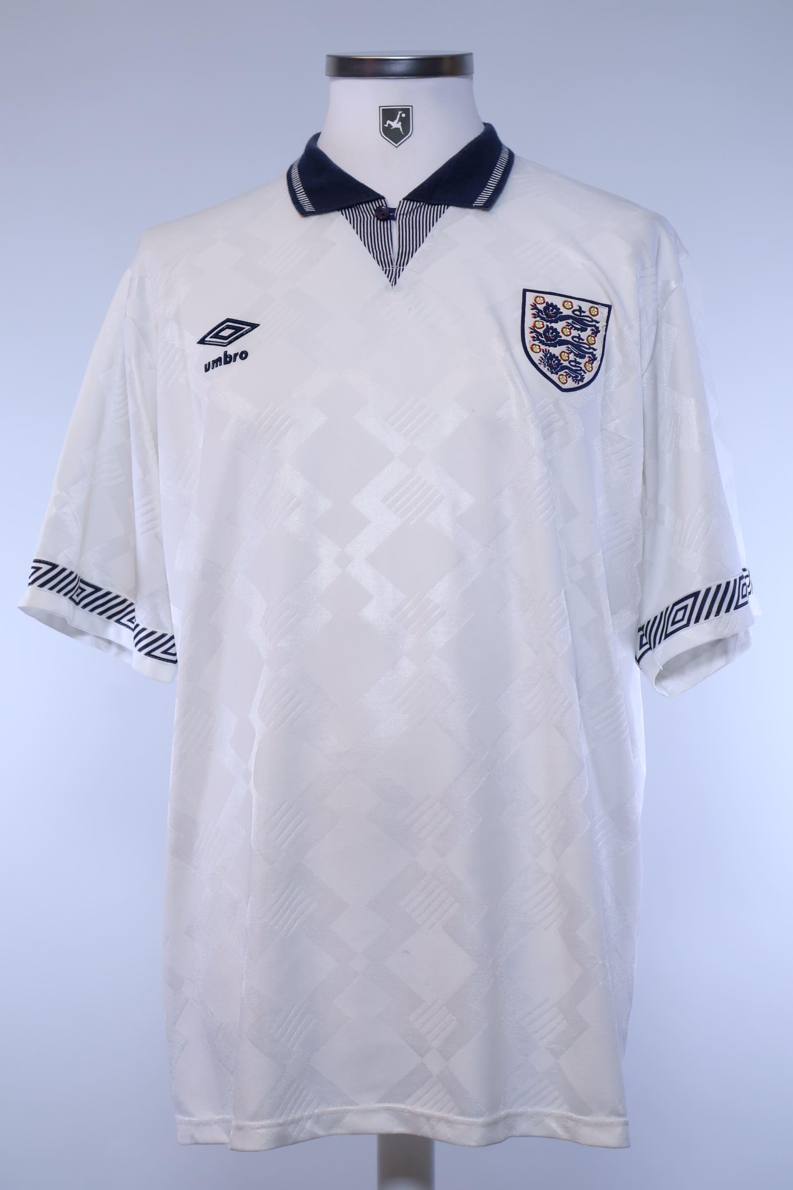 England 1990/92 Home Shirt - XLAuthentic Original Football Shirt