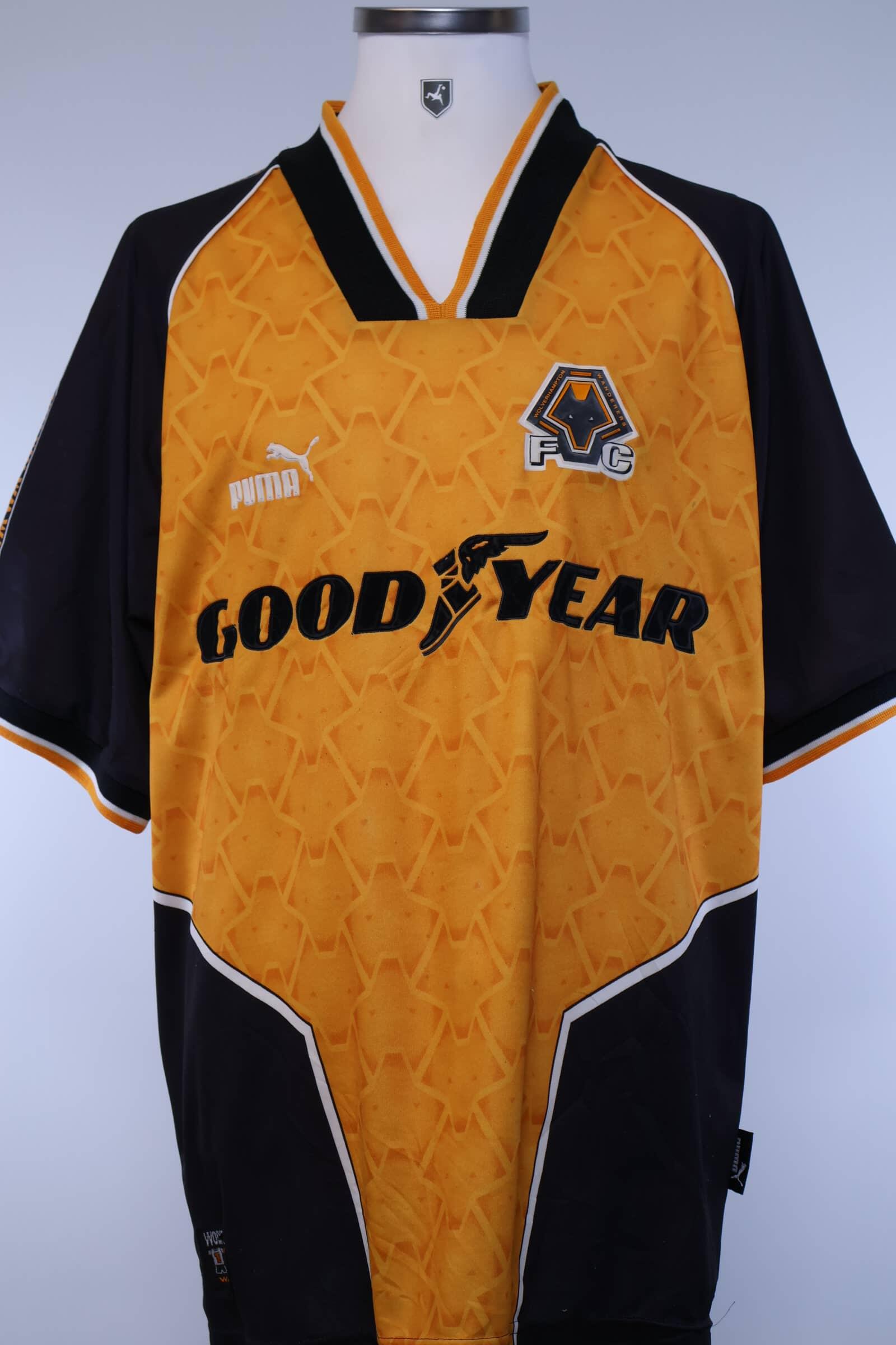Wolverhampton Wanderes F.C 1996/98 Home Shirt - LAuthentic Original Football Shirt