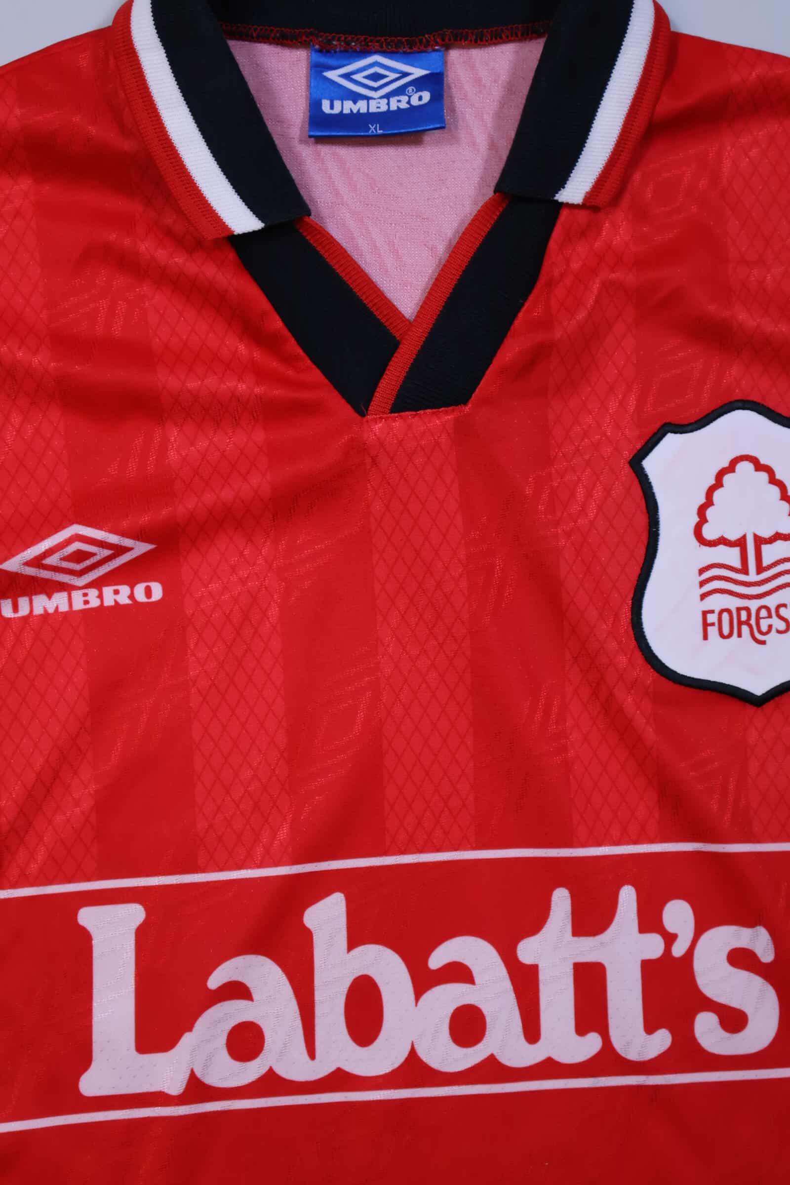 Nottingham Forest 1994/96 Home Shirt - XL Authenic Original Football Shirt
