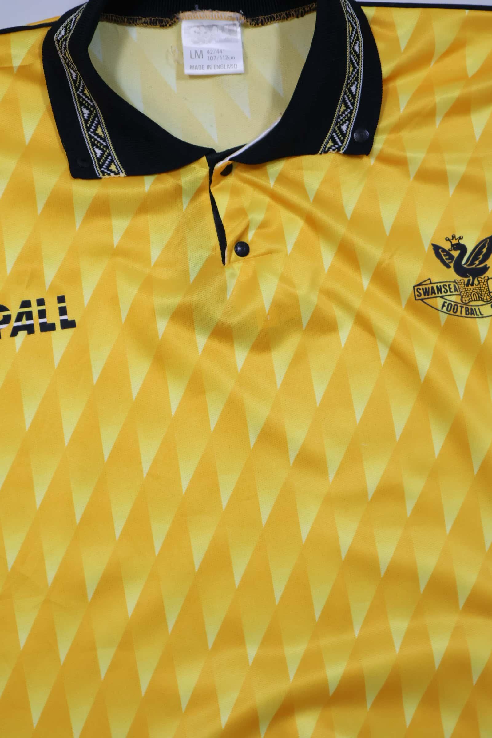 Swansea City Fc 1989/90 Away Shirt - L Authenic Original Football Shirt