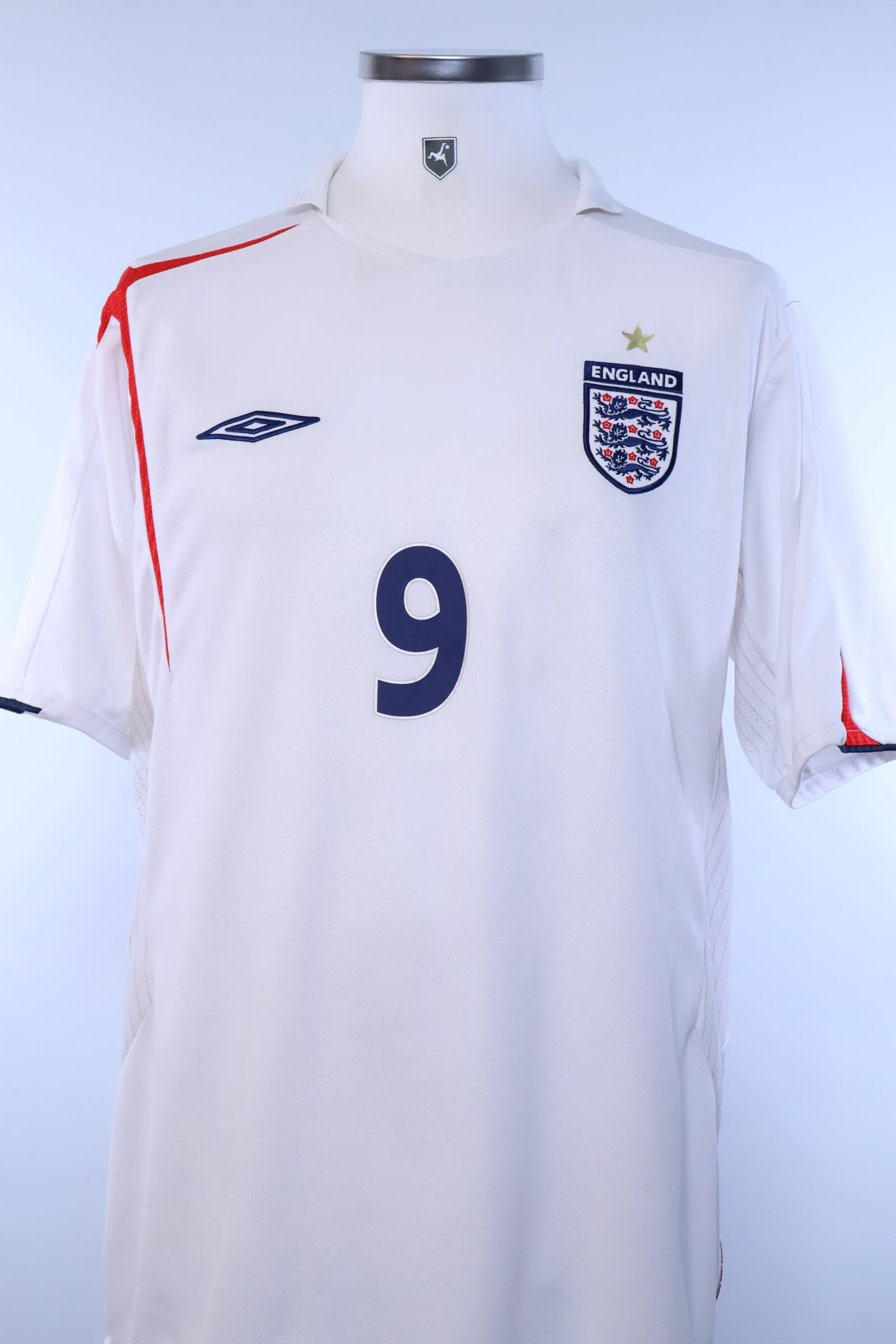 England 2005/07 Rooney #9 Home Shirt - XL Authenic Original Football Shirt