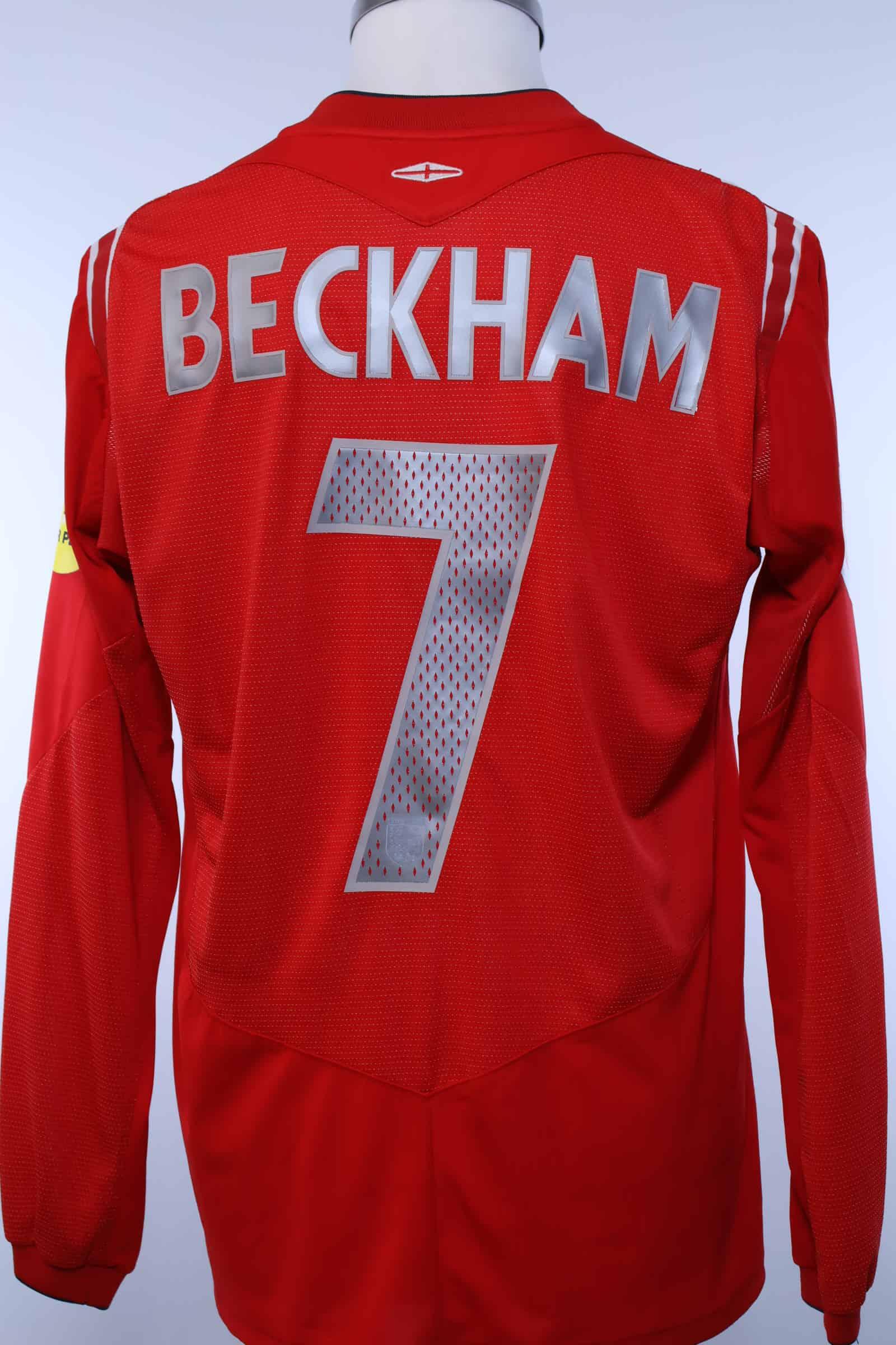 England 2004/04 Beckham #7 Euros Away Shirt - MAuthentic Original Football Shirt