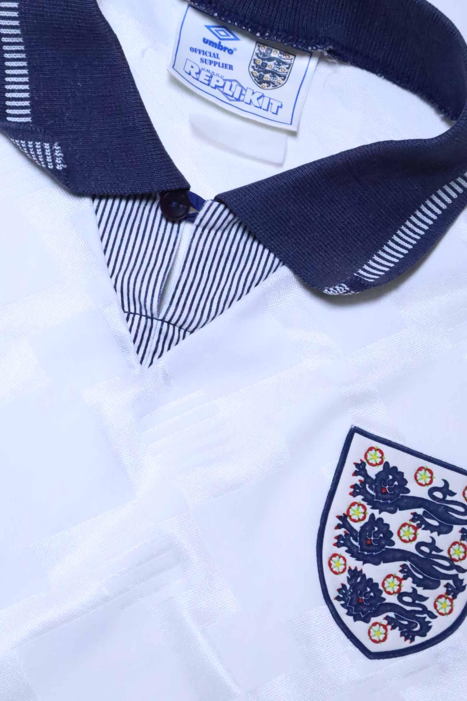 England 1990/92 Home Shirt - M- TAGS