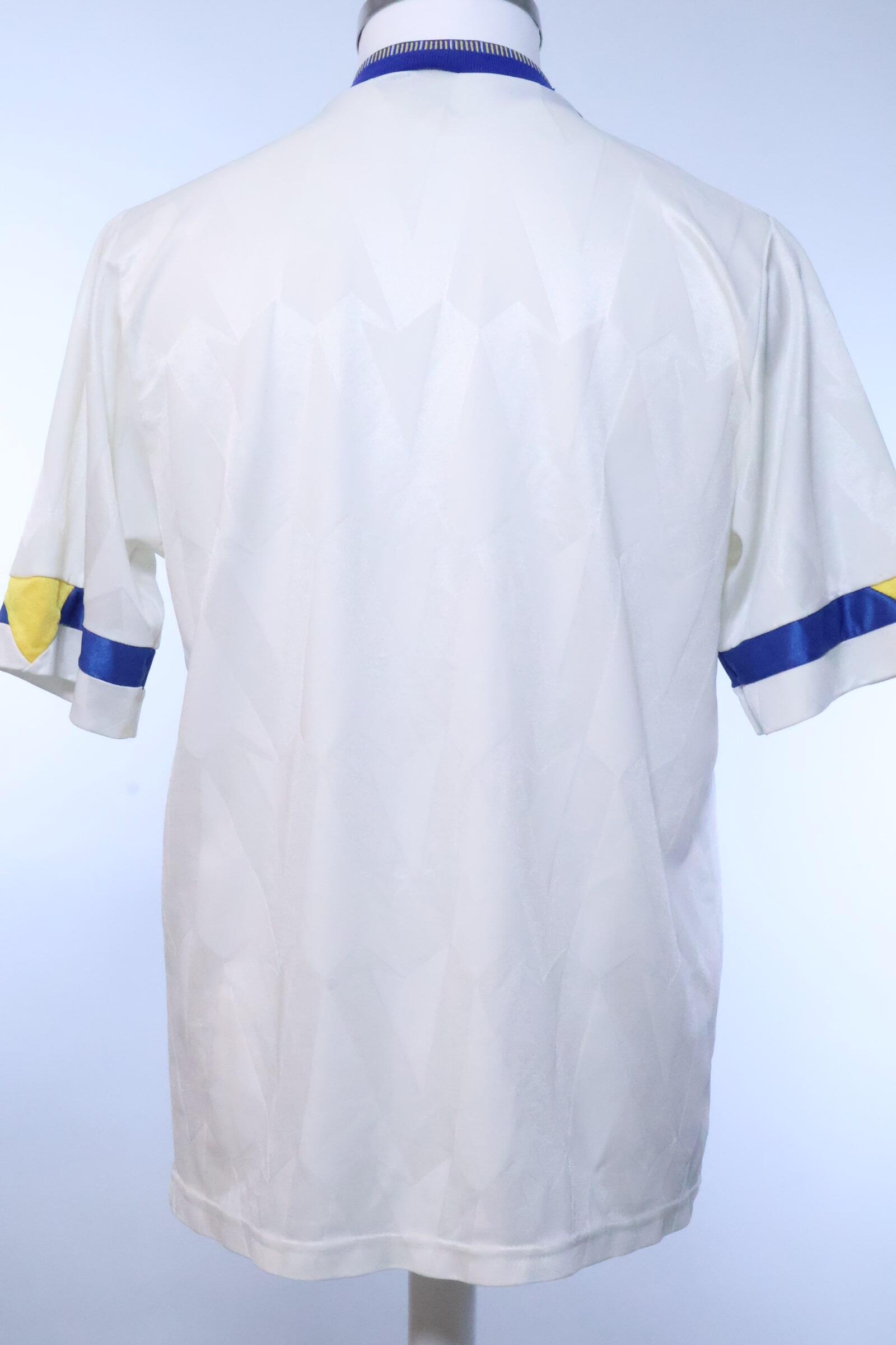 Leeds United 1991/92 Home Shirt - M- BACK