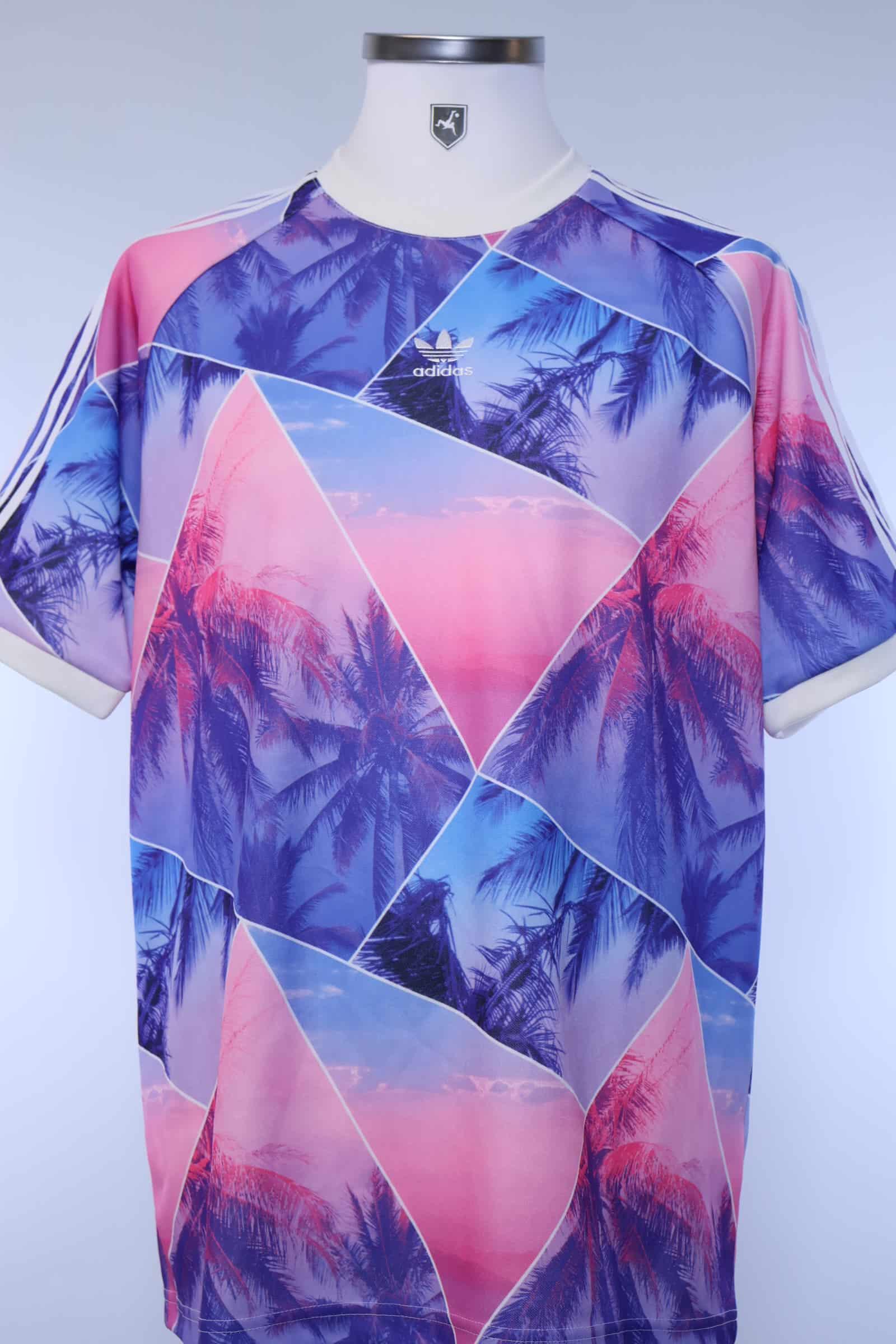 Adidas Palm Ringer T Shirt - L Authentic Original Football Shirt