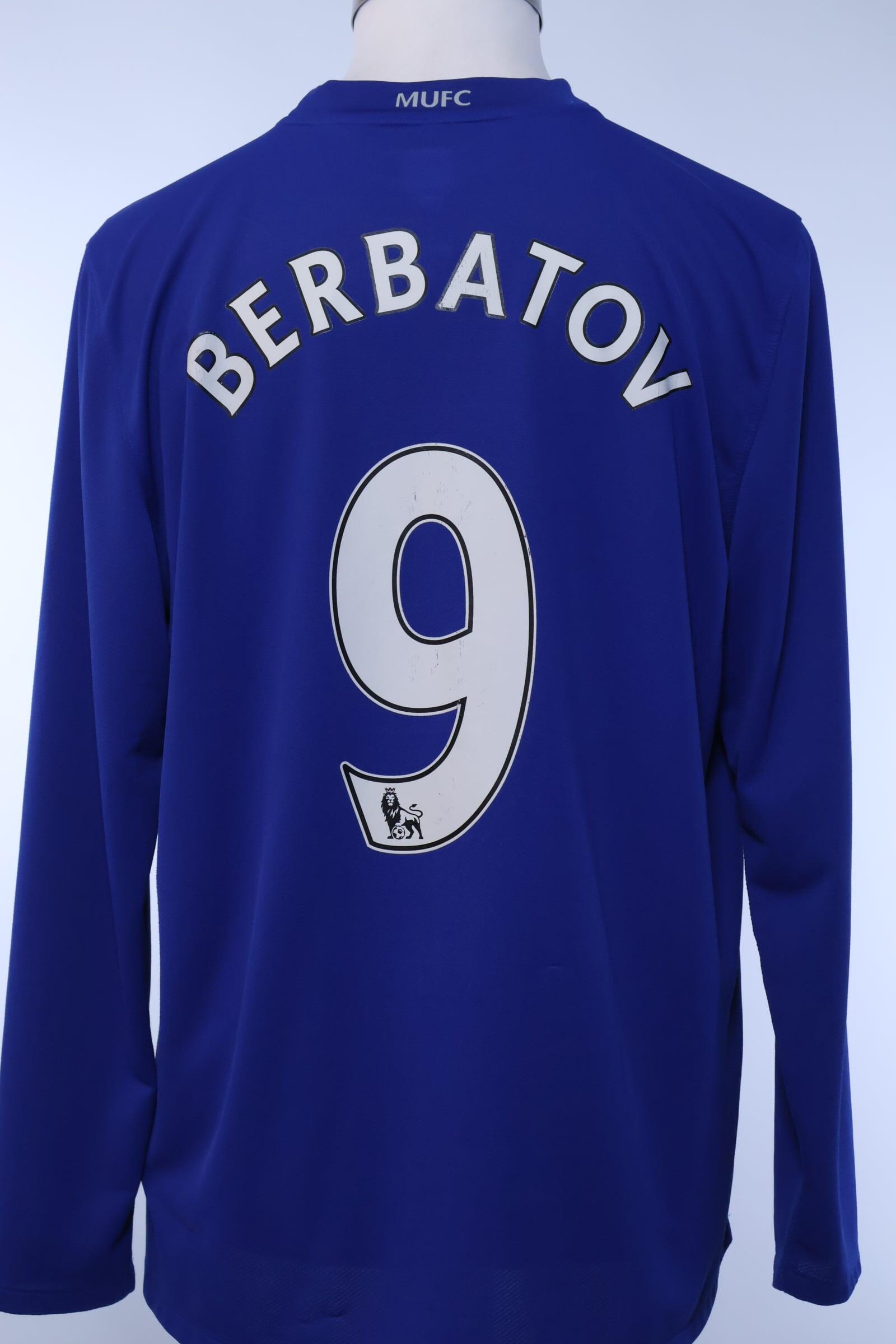 Manchester United 2008/09 Berbatov #9 40Th Anniversary Third Shirt. - L- FRONT