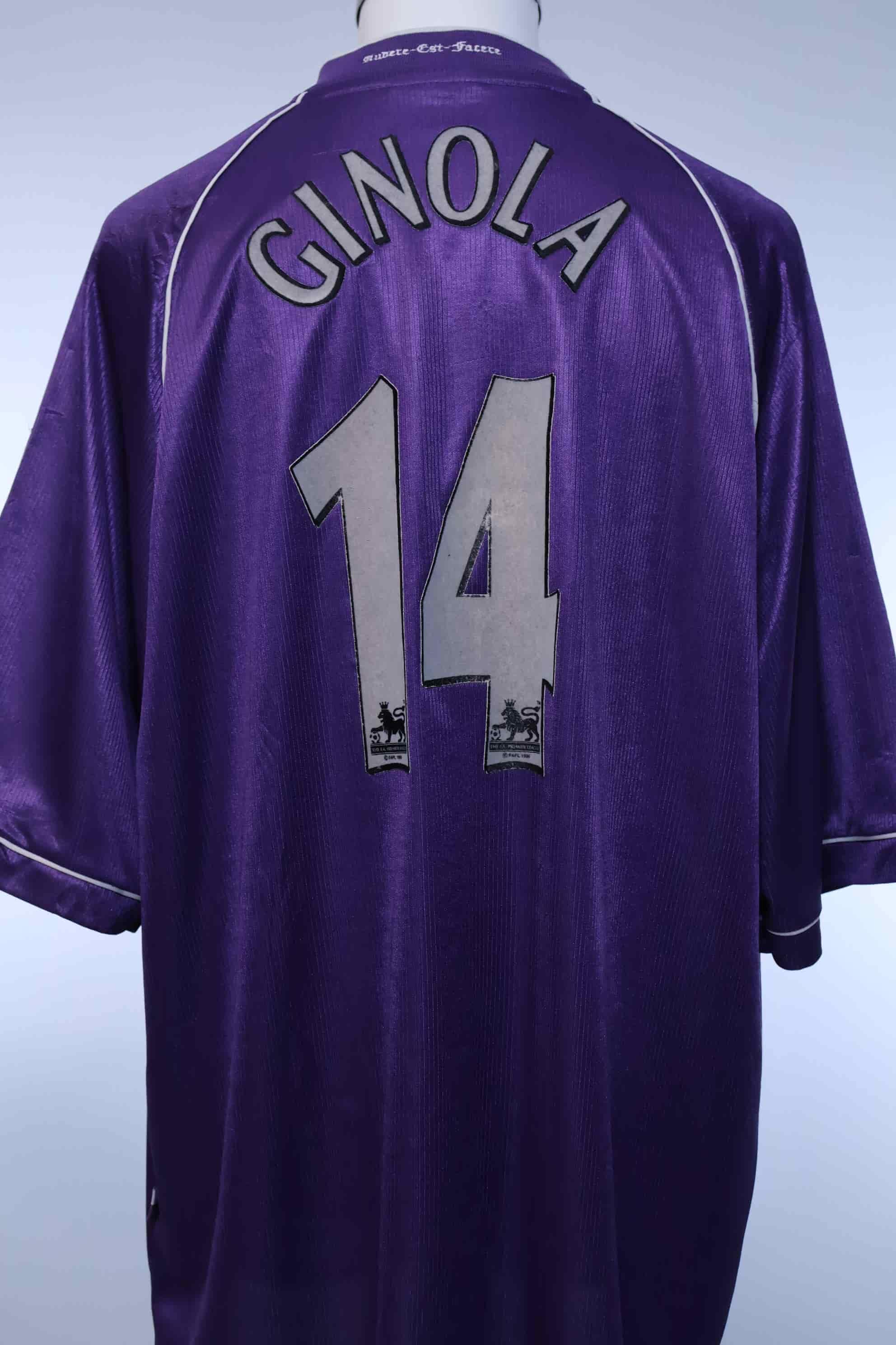 Tottenham Hotspur 1998/99 Ginola #14 Away Shirt - XXL- FRONT