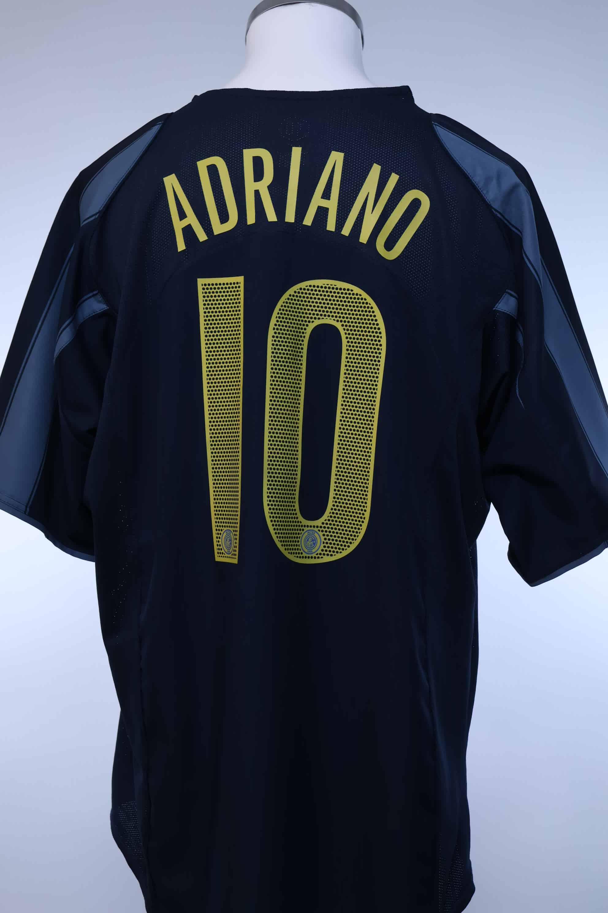 Inter Milan Adriano #10 2004/06 Third Shirt - XL- BACK