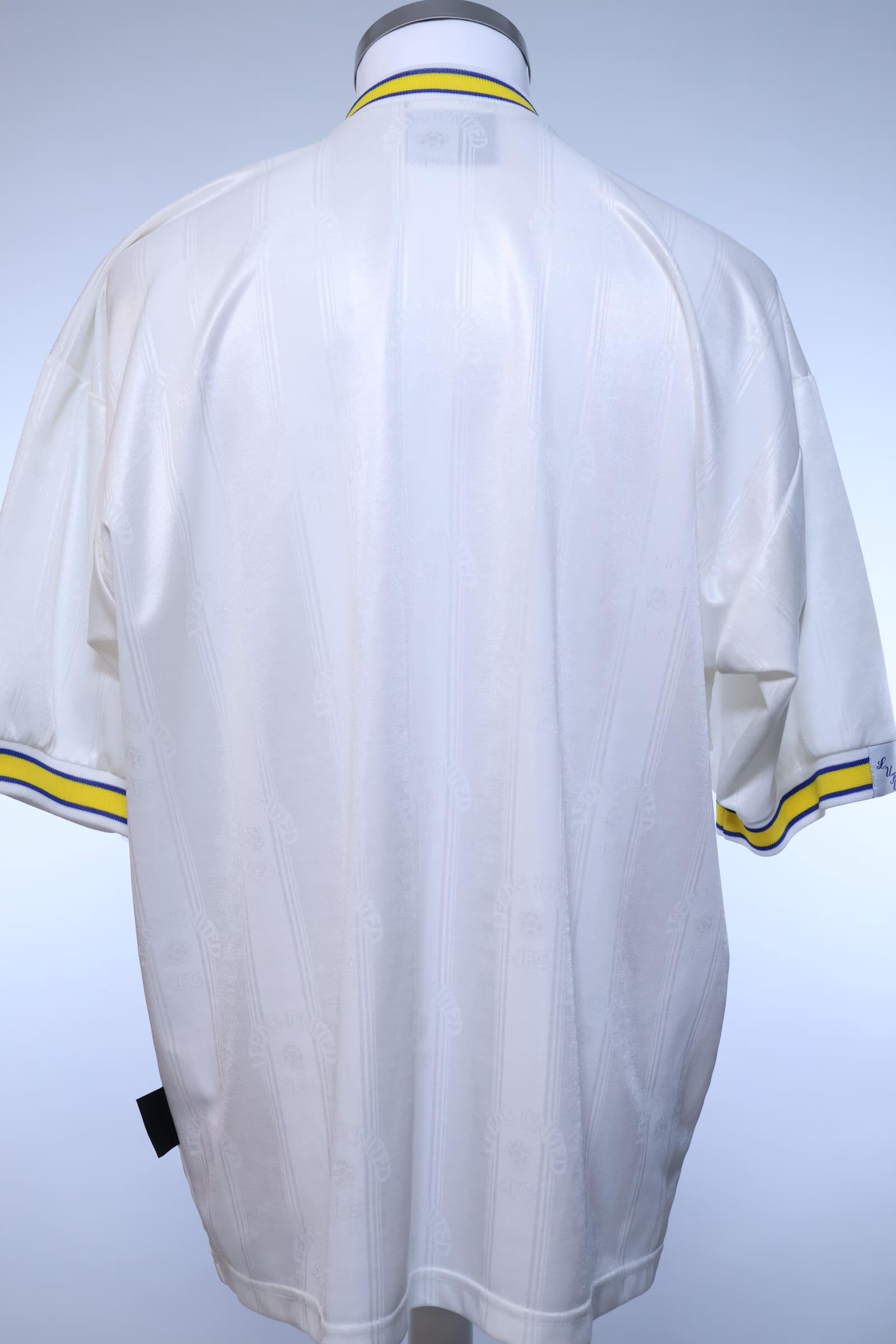 Leeds United 1996/98 Home Shirt - L- BACK
