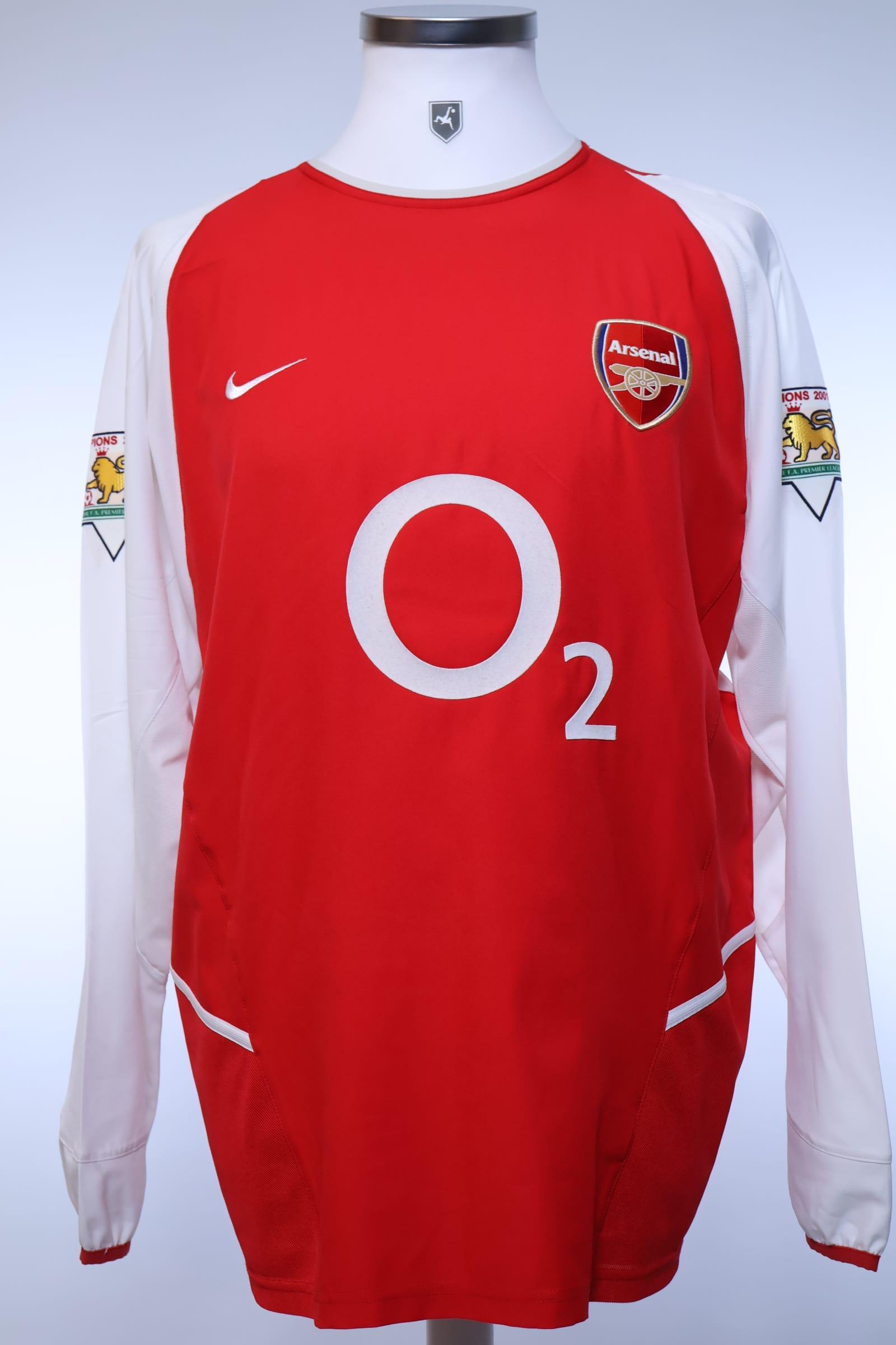 Arsenal Henry #14 2002/04 Home Shirt - L- BACK