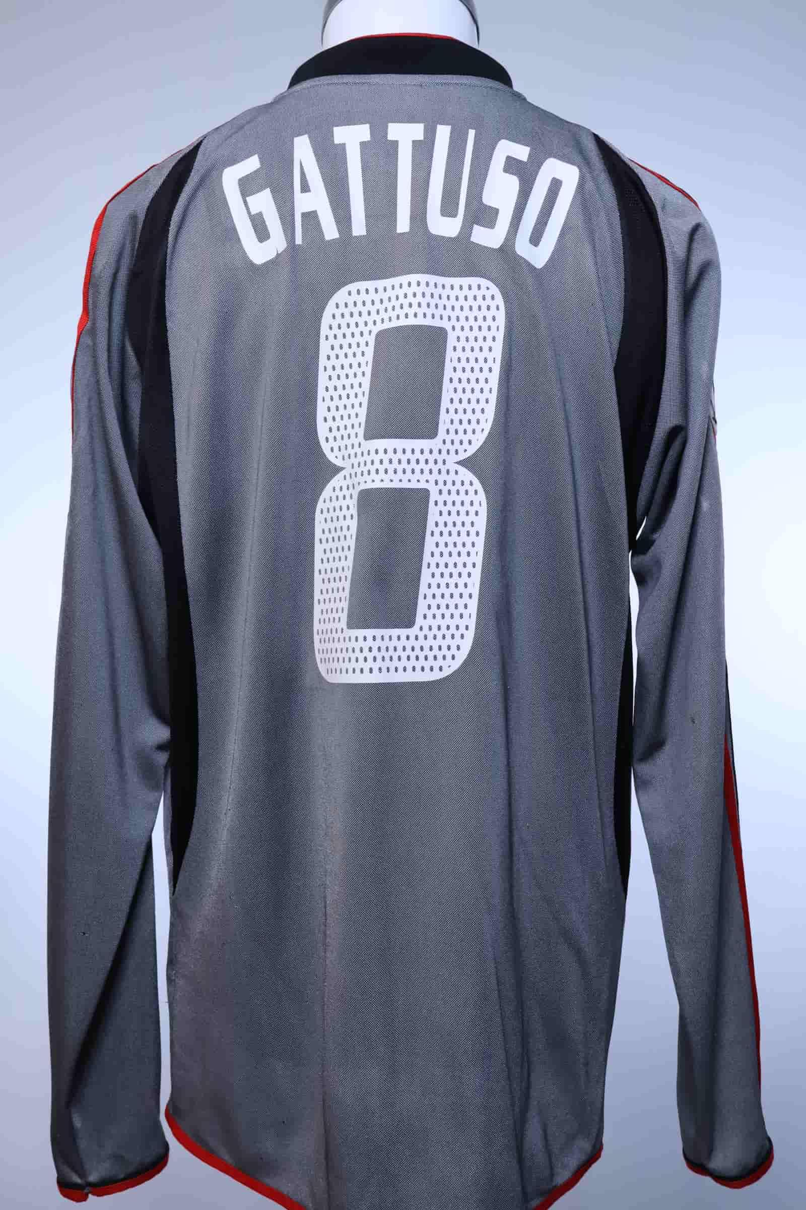 Ac Milan Gattuso #8 2003/04 Third Shirt - Long Sleeve - L- FRONT