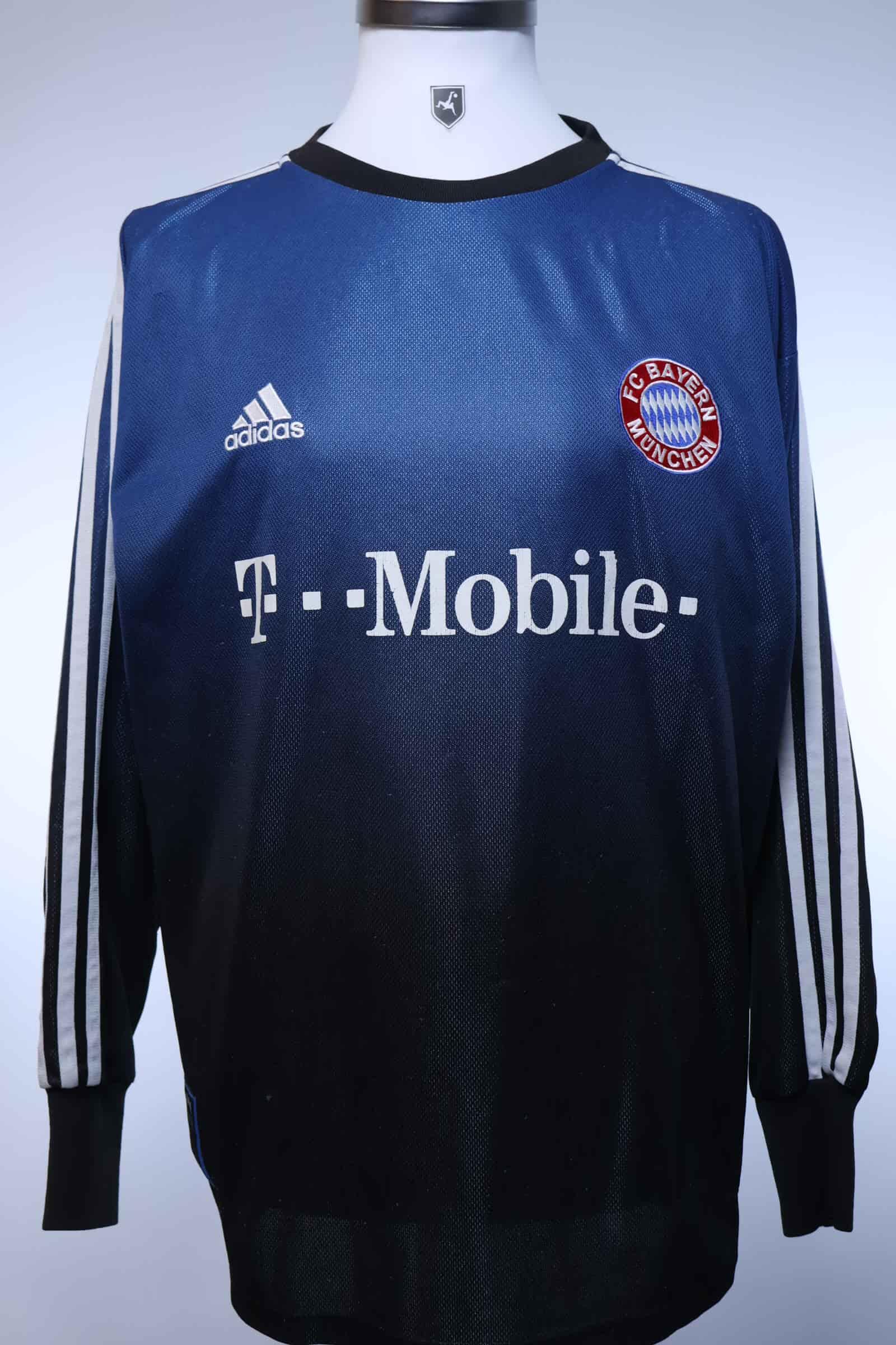 Bayern Munich Kahn #1 2002/03 Goalkeeper Shirt - L- BACK