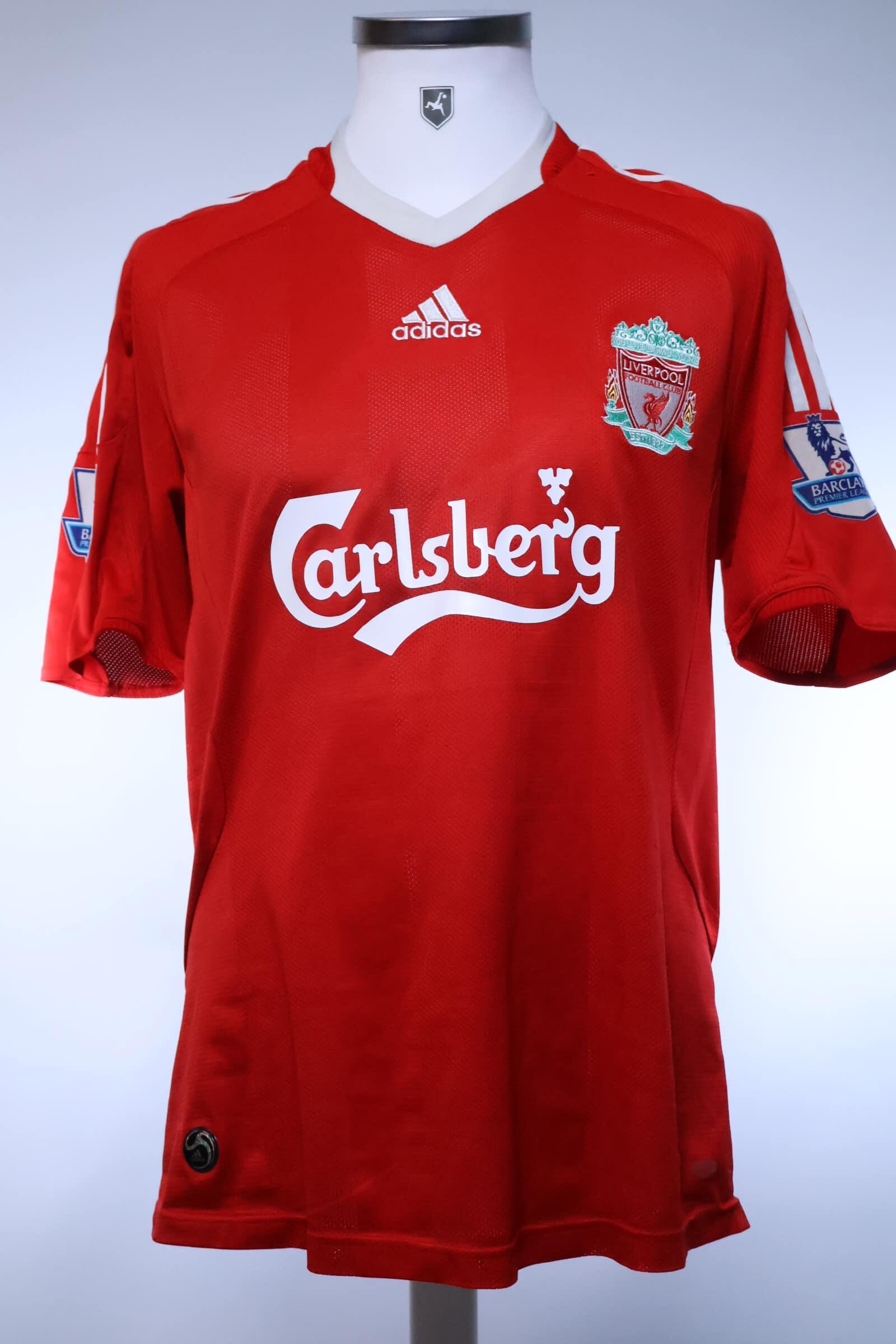 Liverpool F.C Gerrard #8 2008/10 Home Shirt - M- BACK