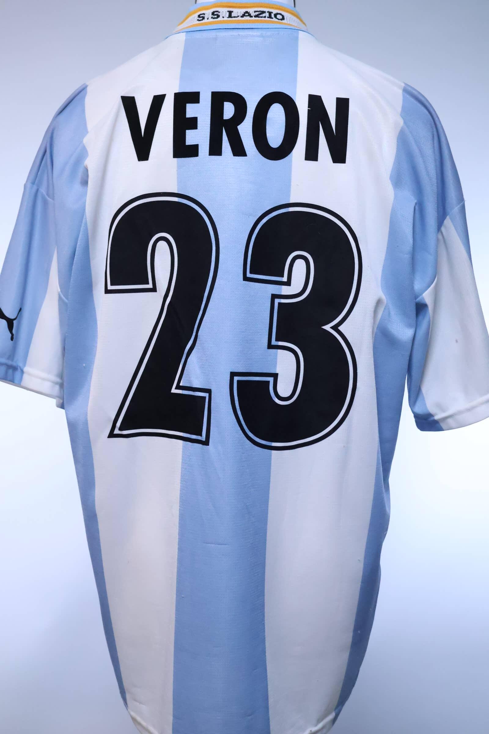 S.S Lazio Veron #23 2000/01 Home Shirt - XL- FRONT