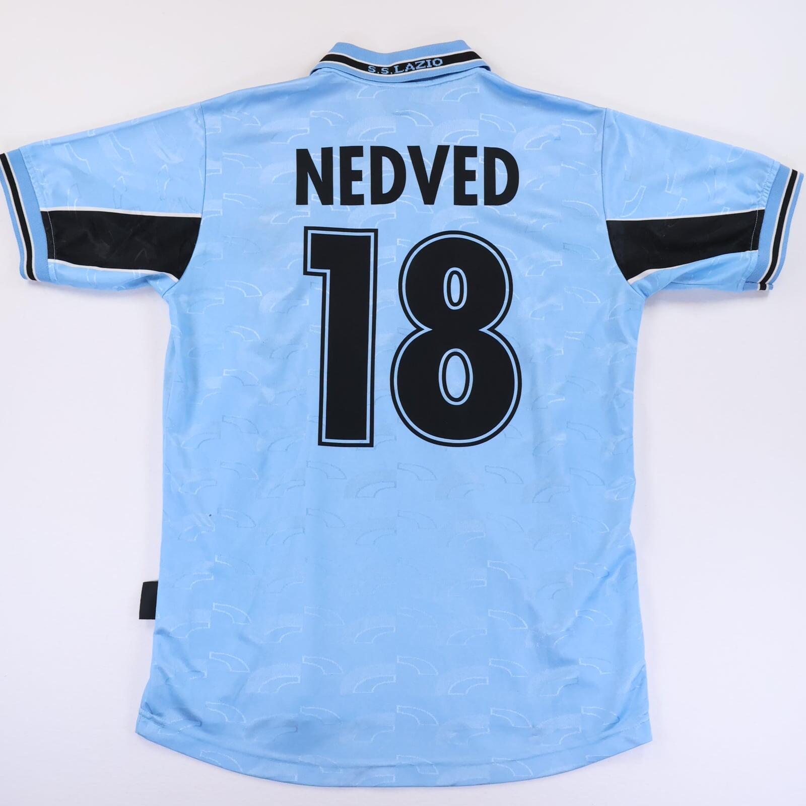 S.S Lazio Nedved #18 1998/00 Home Shirt - L- BACK
