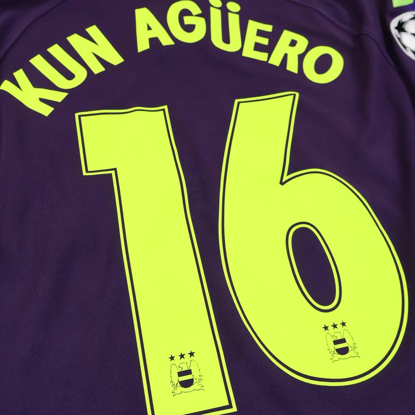 Manchester City Kun Aügero #16 2014/15 Third Shirt - M