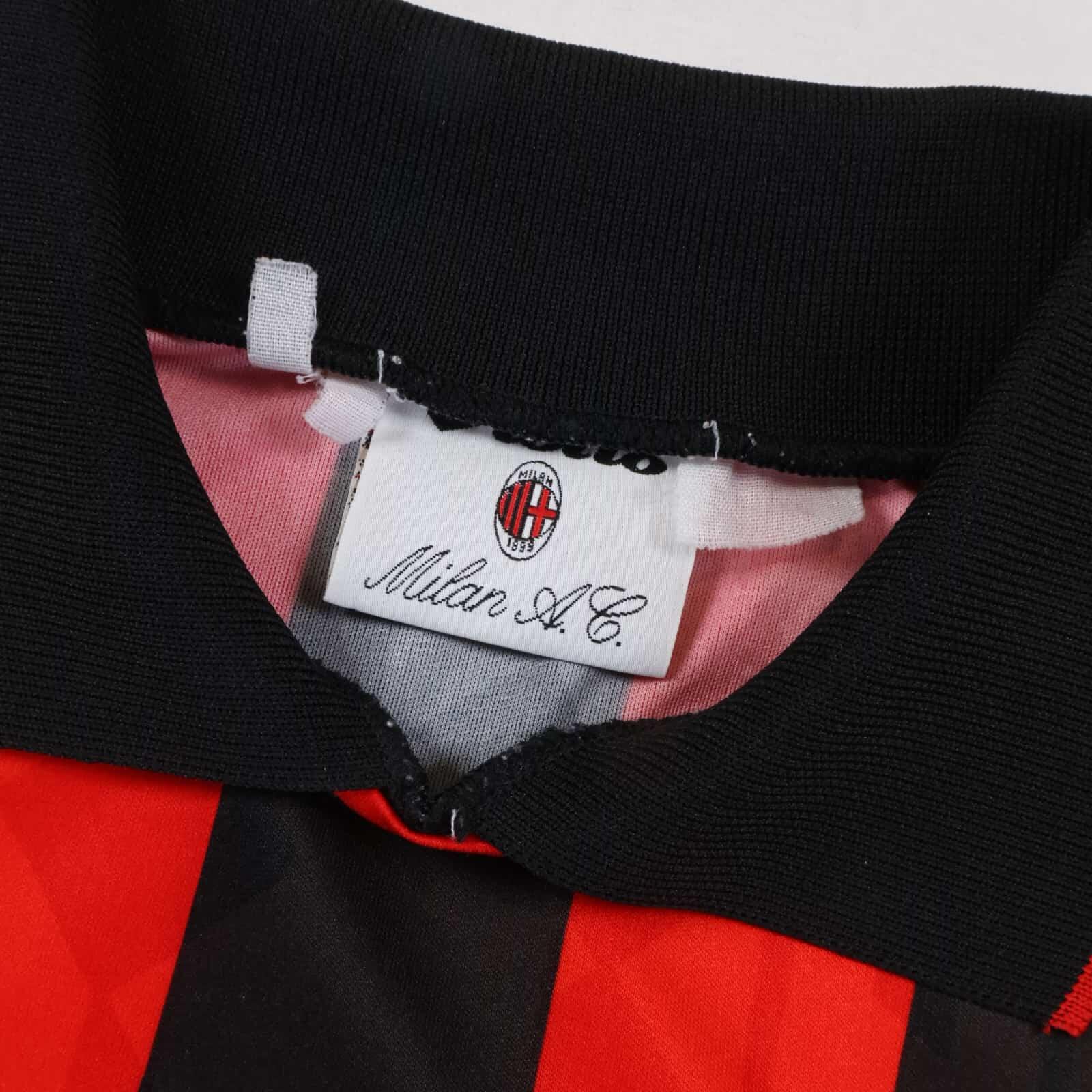 Ac Milan 1993/95 Home Shirt - L- BACK