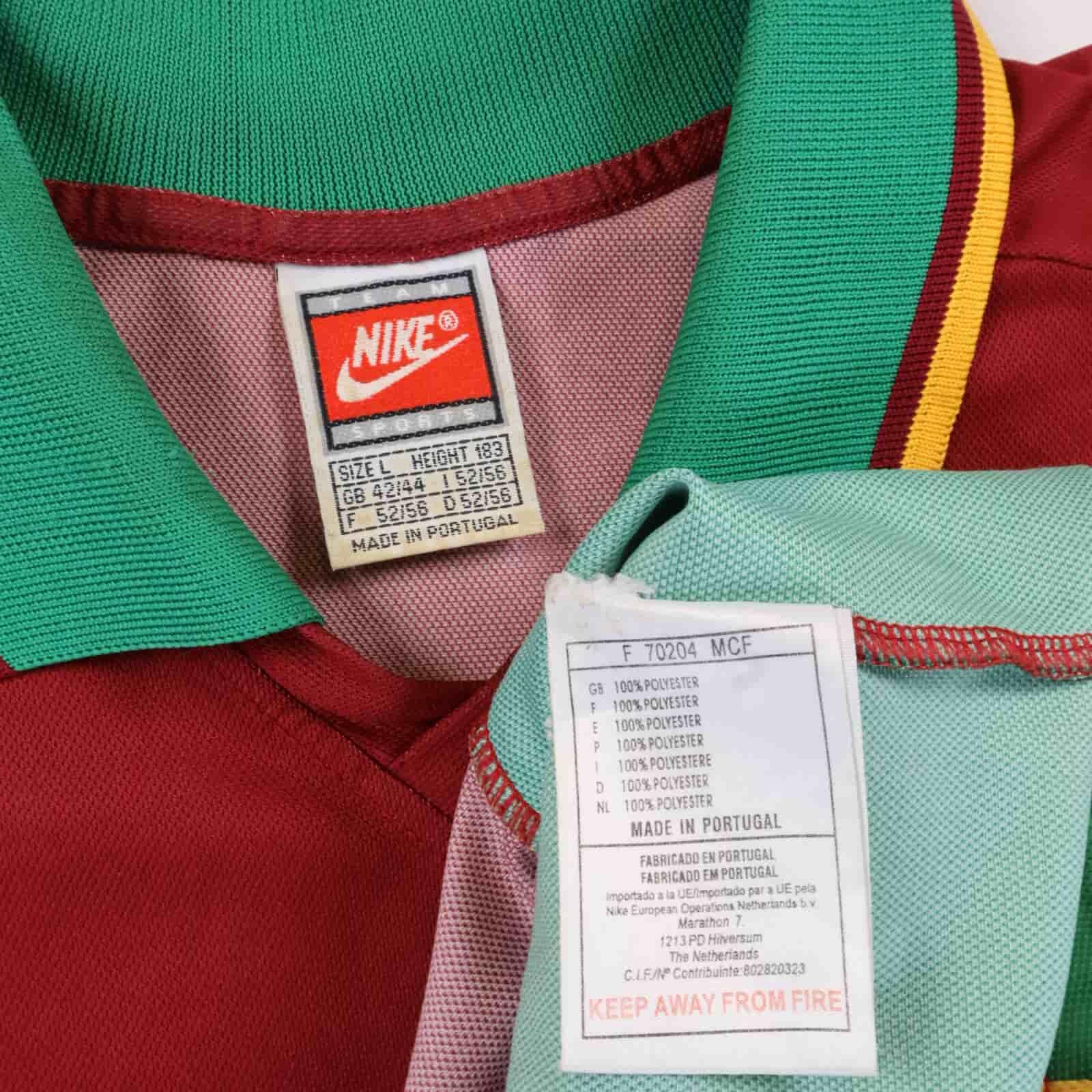 Portugal #9 1997/98 Home Shirt - Match Issue - L