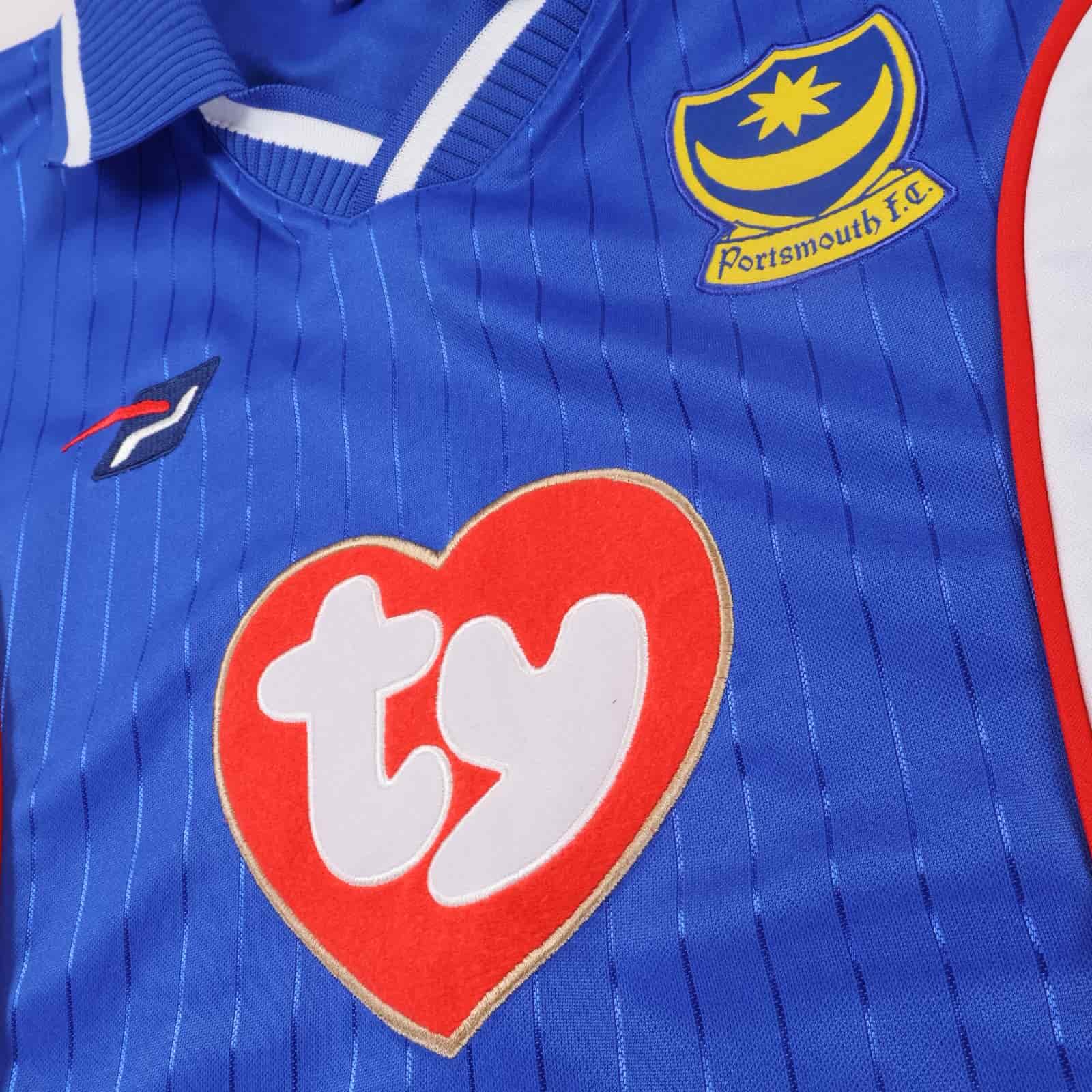 Portsmouth F.C 2002/04 Home Shirt - M- BACK
